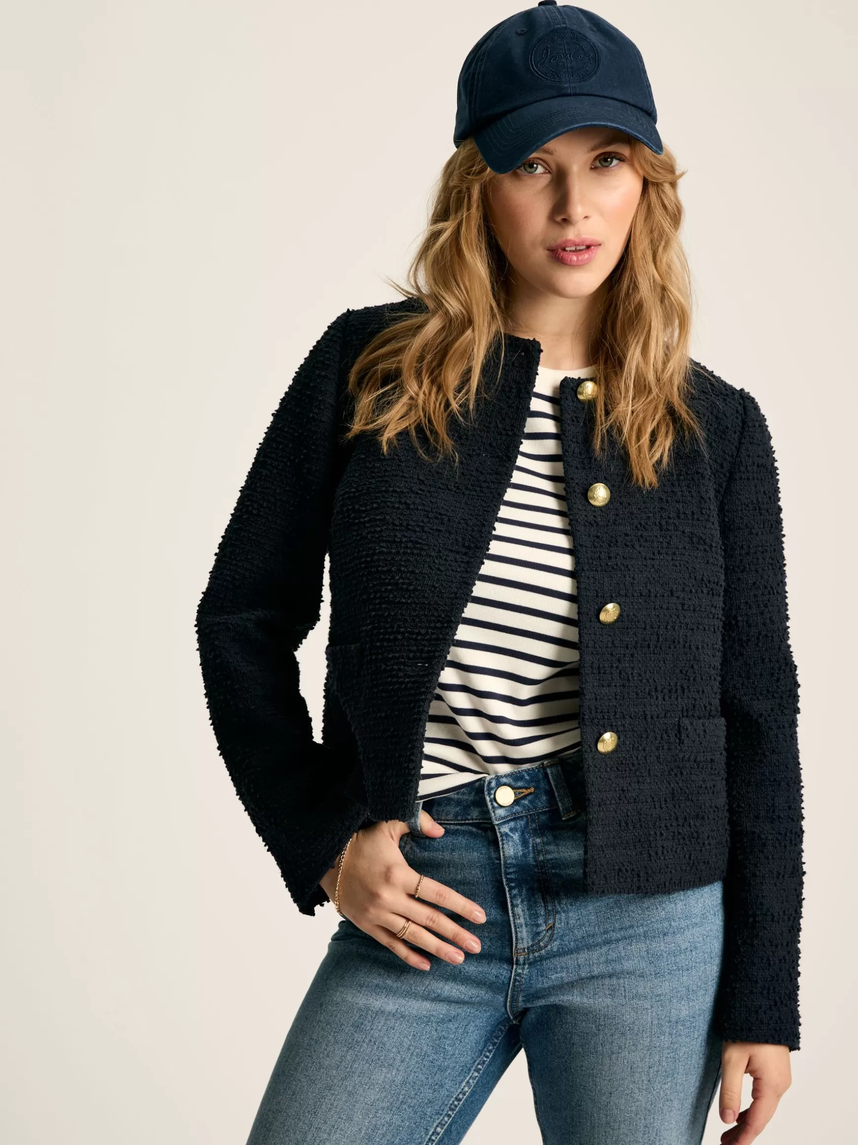 Hampstead Boucle Jacket^Joules Outlet