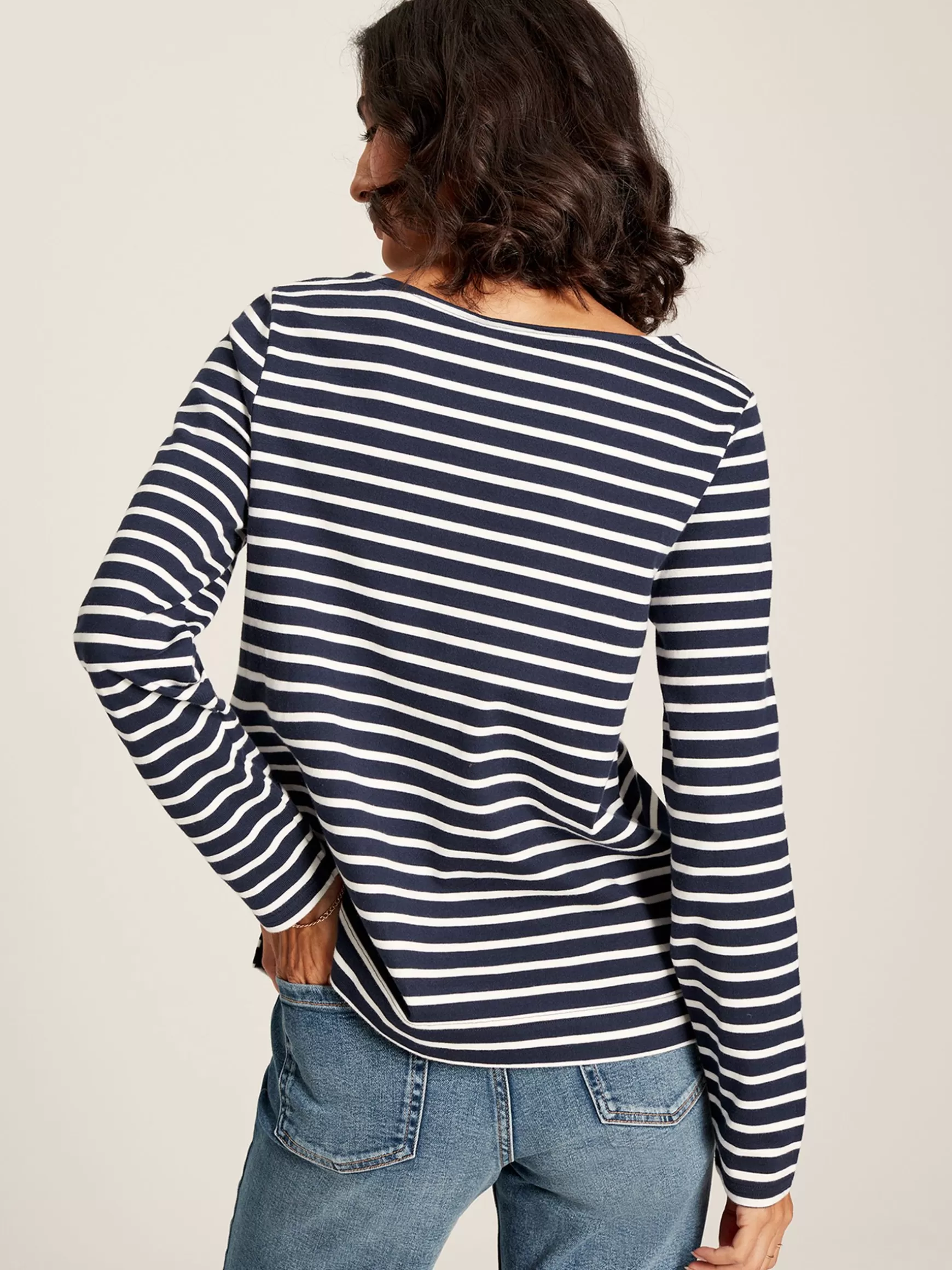 Harbour Navy Blue Long Sleeve Breton Top^Joules Discount