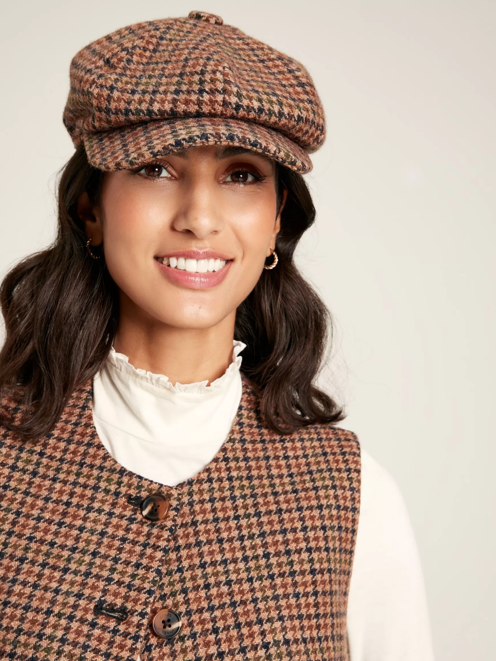 Harrogate Tweed Baker Boy Hat^Joules Cheap