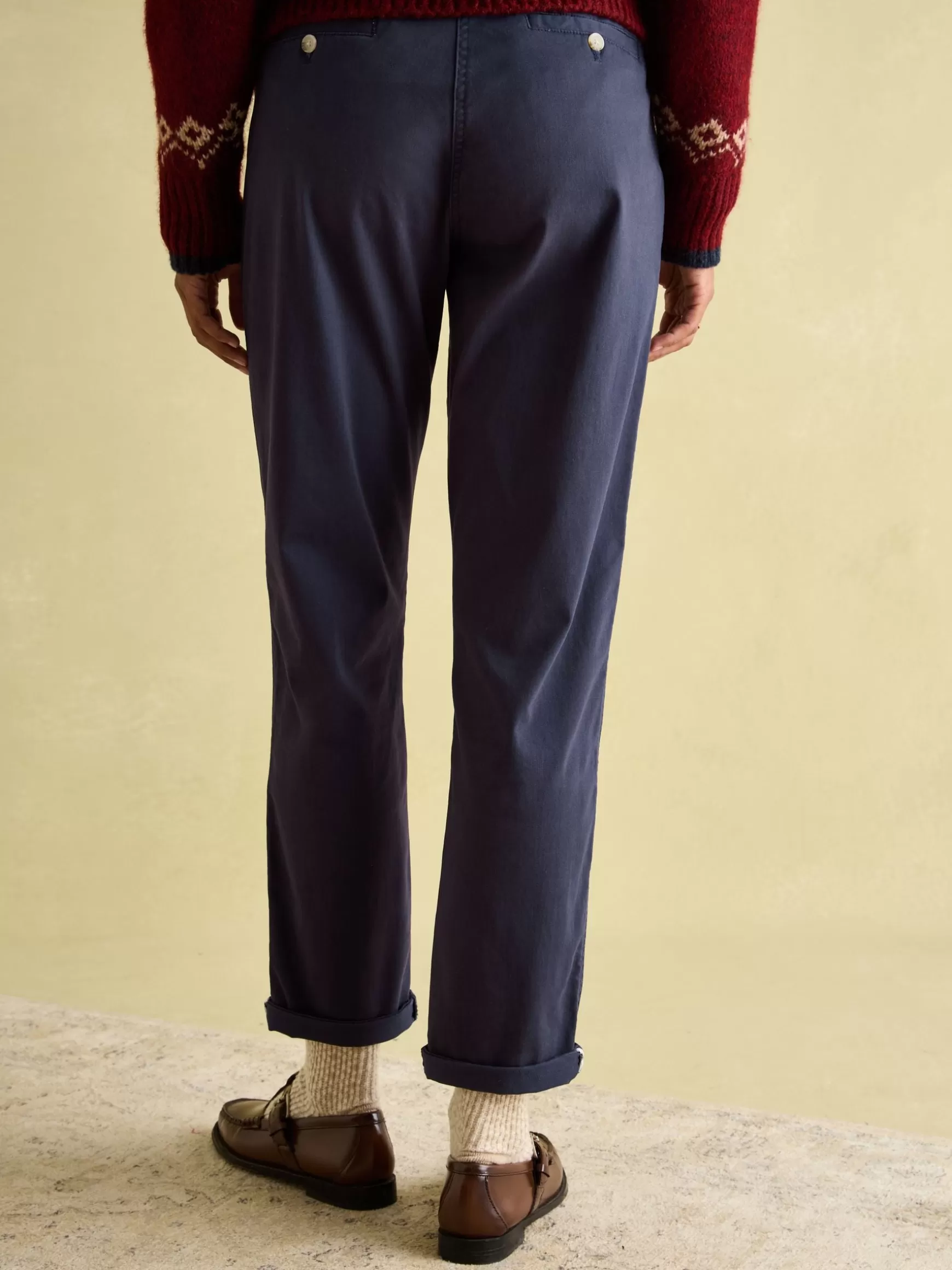 Hesford Navy Blue Chino Trousers^Joules Flash Sale