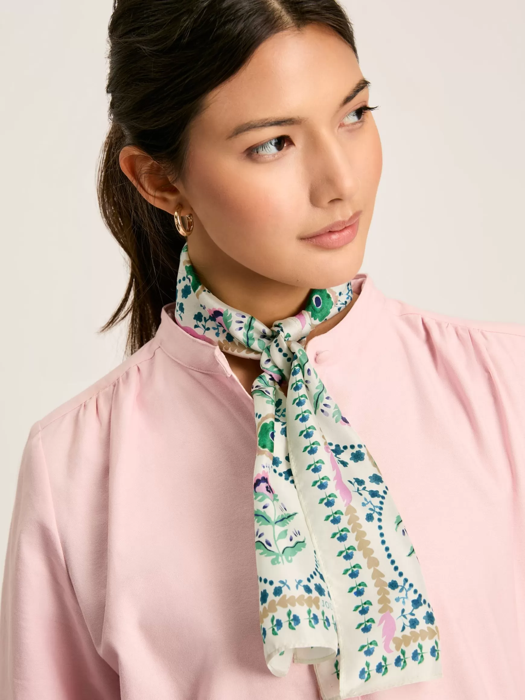 Highgrove Skinny Printed Silk Scarf^Joules Cheap