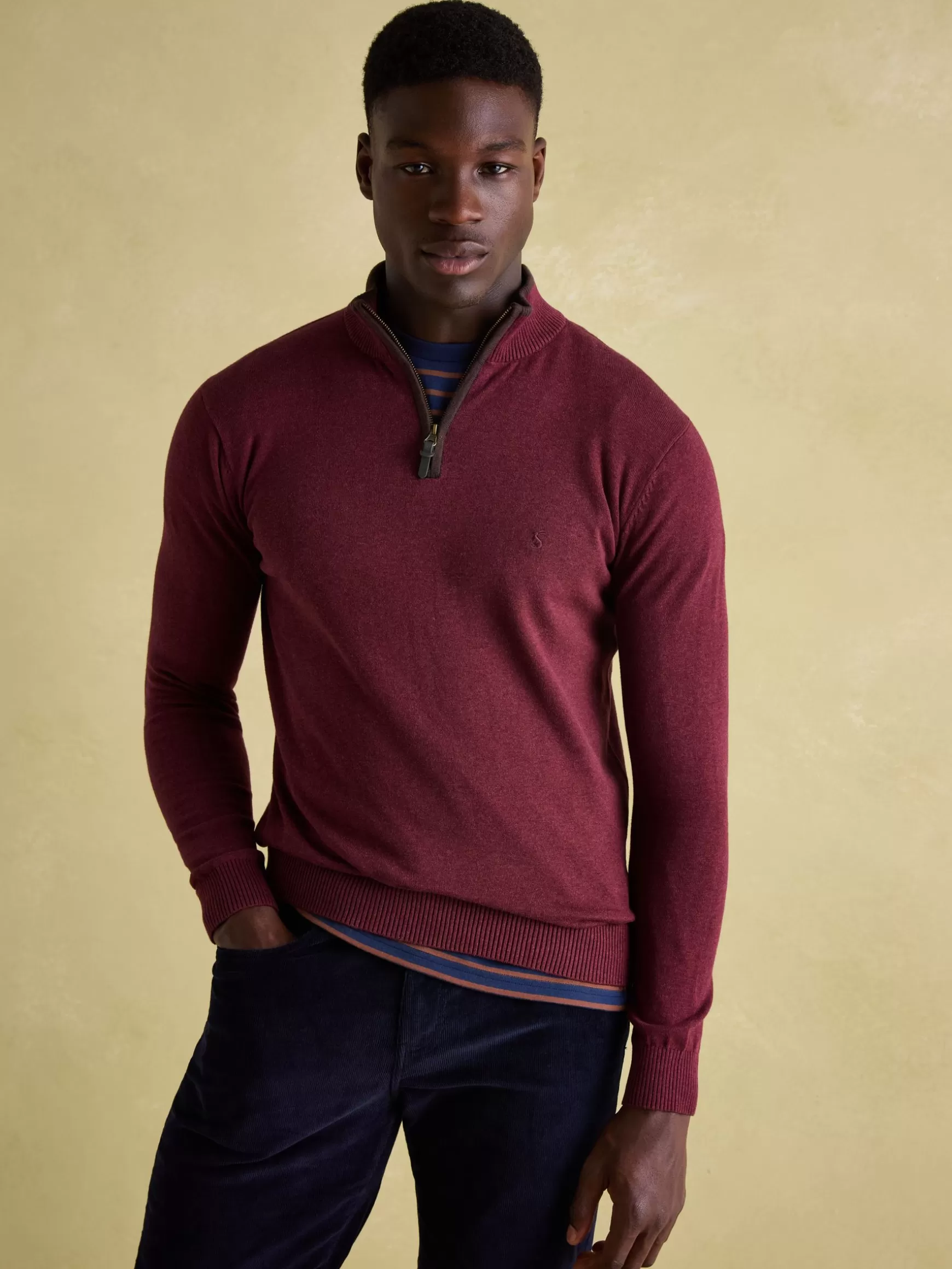 Hillside Quarter Zip Knit Jumper^Joules Cheap
