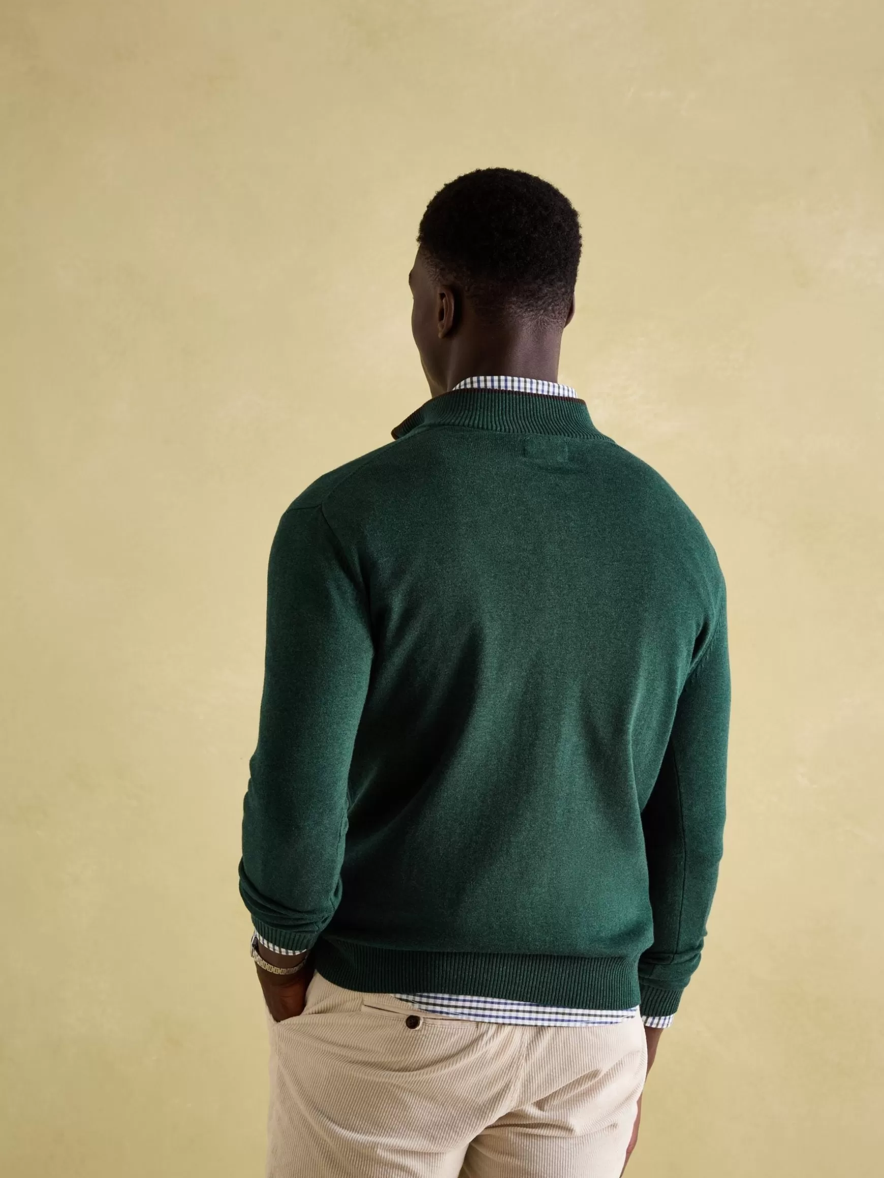 Hillside Dark Green Quarter Zip Knit Jumper^Joules Online