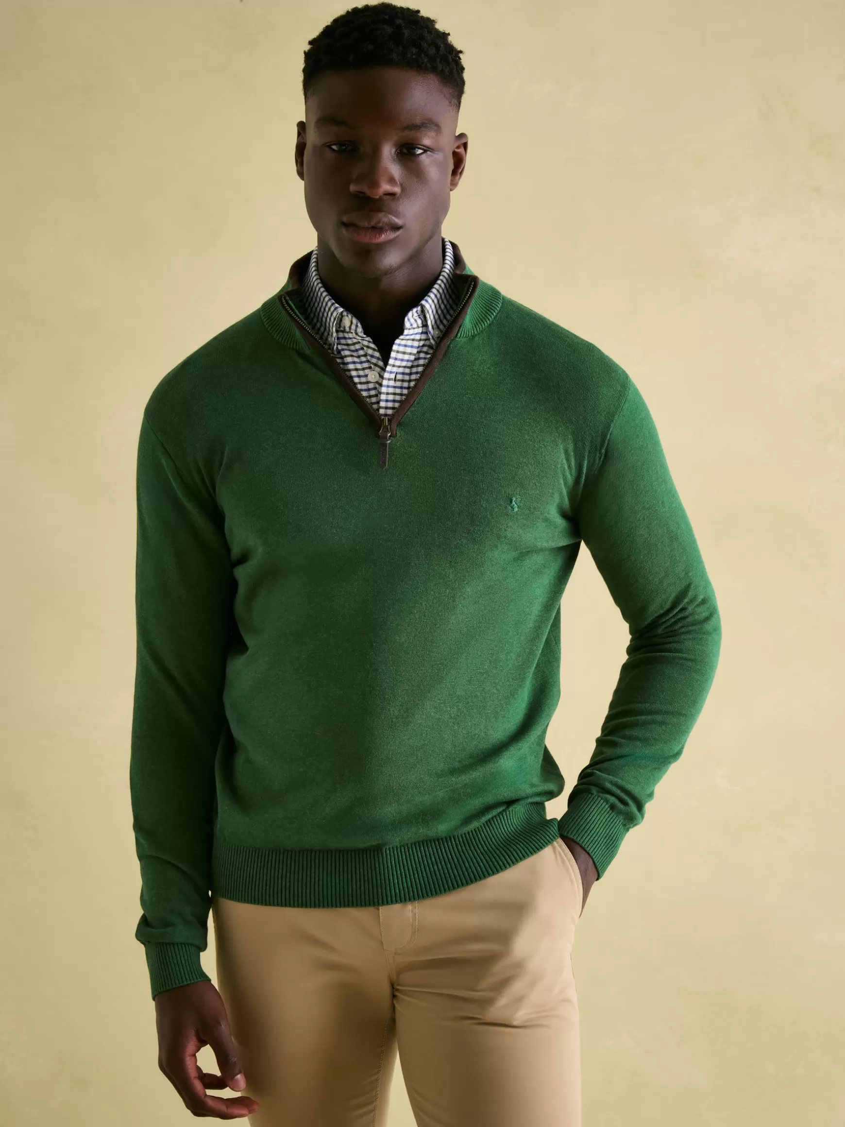 Hillside Quarter Zip Knit Jumper^Joules Flash Sale