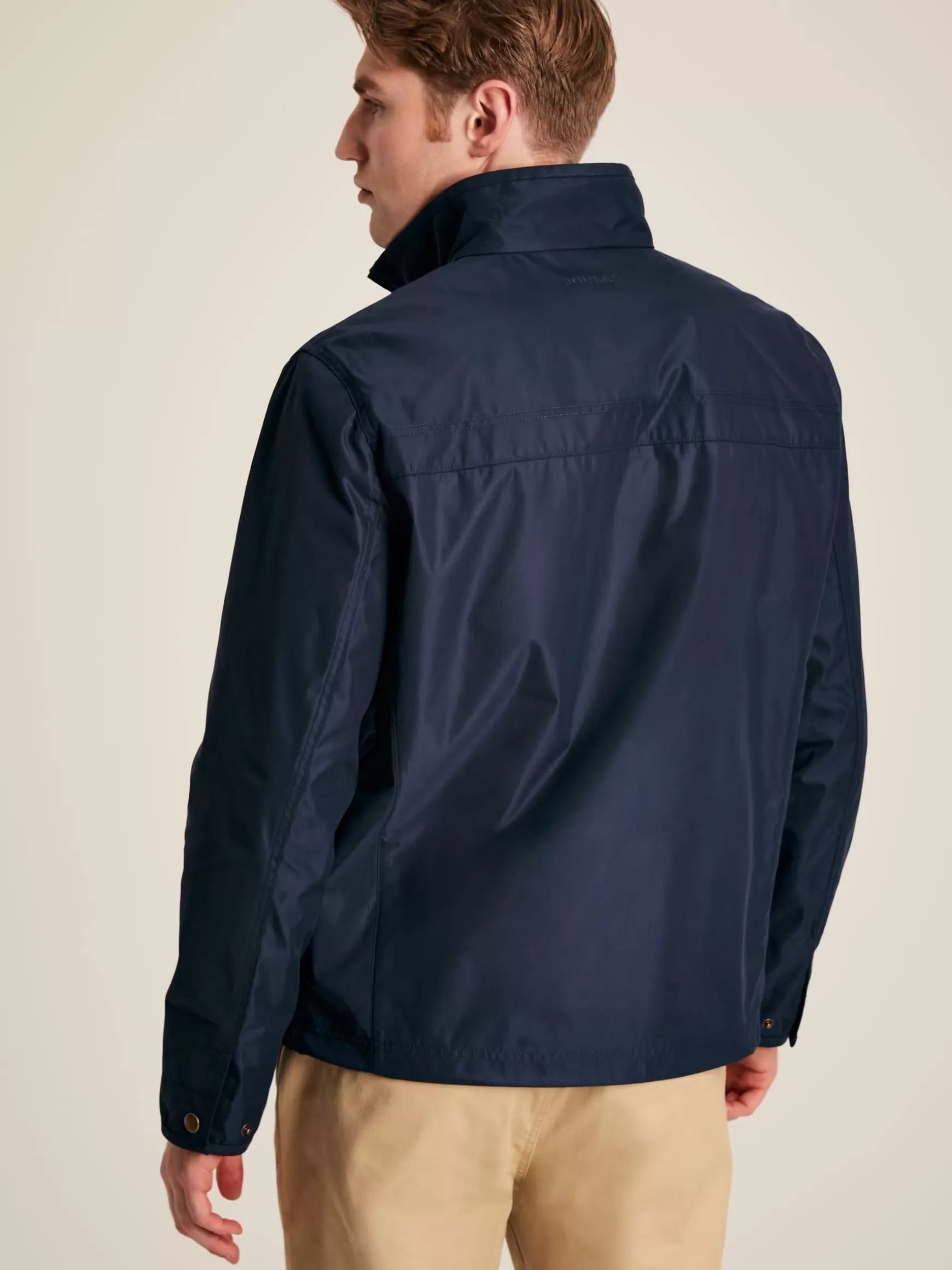 Hillway Navy Blue Collared Harrington Jacket^Joules Online