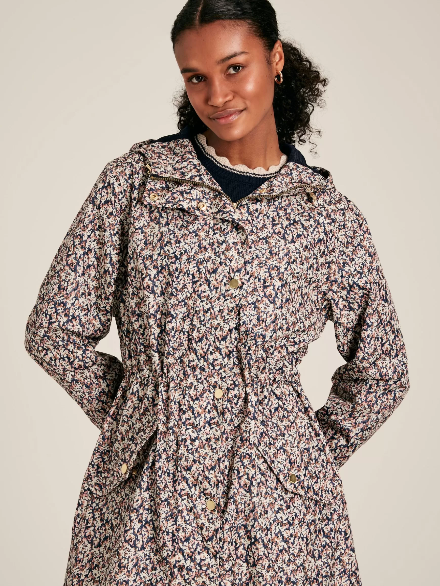 Holkham Ditsy Floral Waterproof Packable Raincoat With Hood^Joules Discount