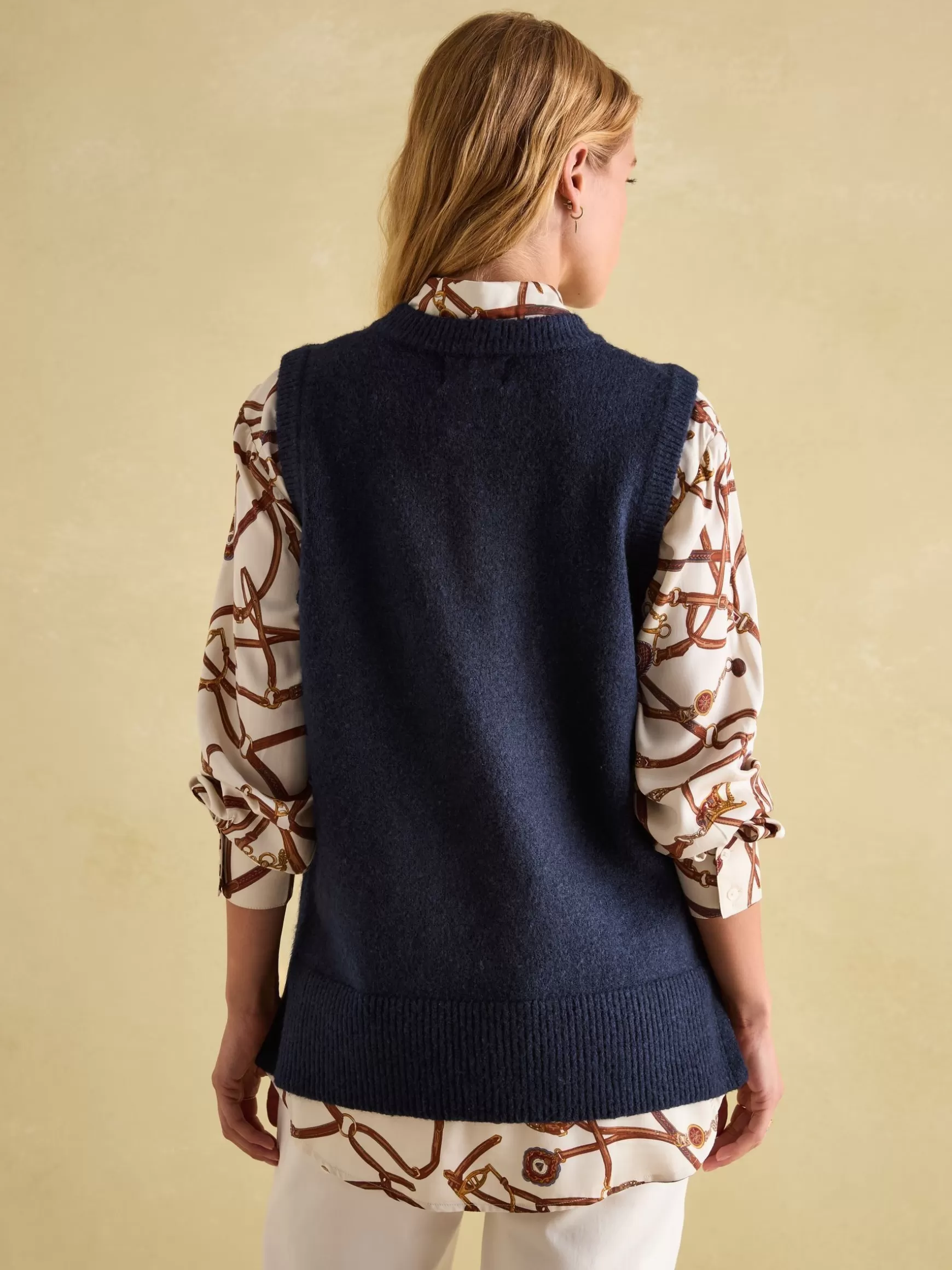 Holly Longline Knitted Vest^Joules Fashion