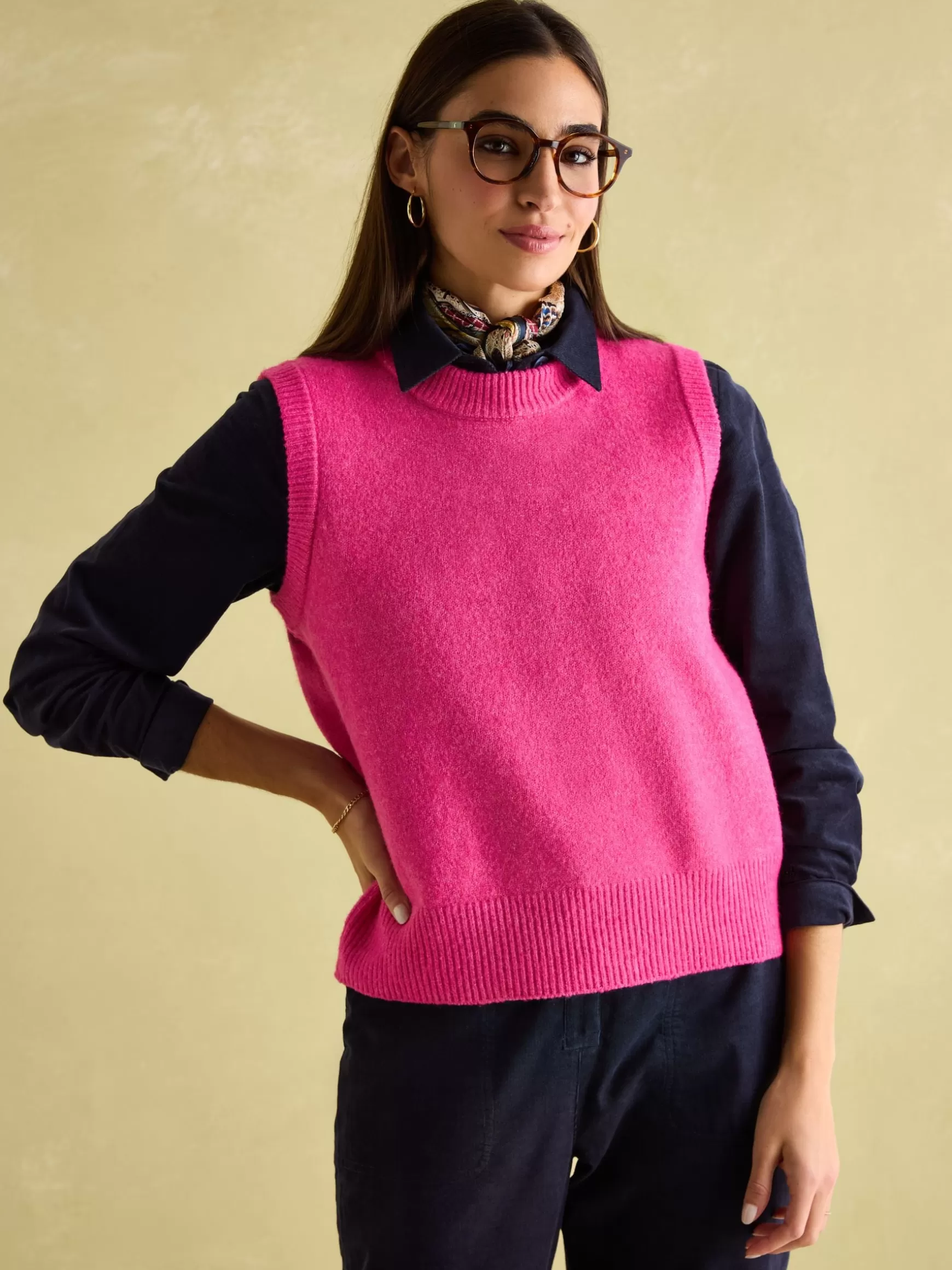 Holly Regular Fit Knitted Vest^Joules Clearance