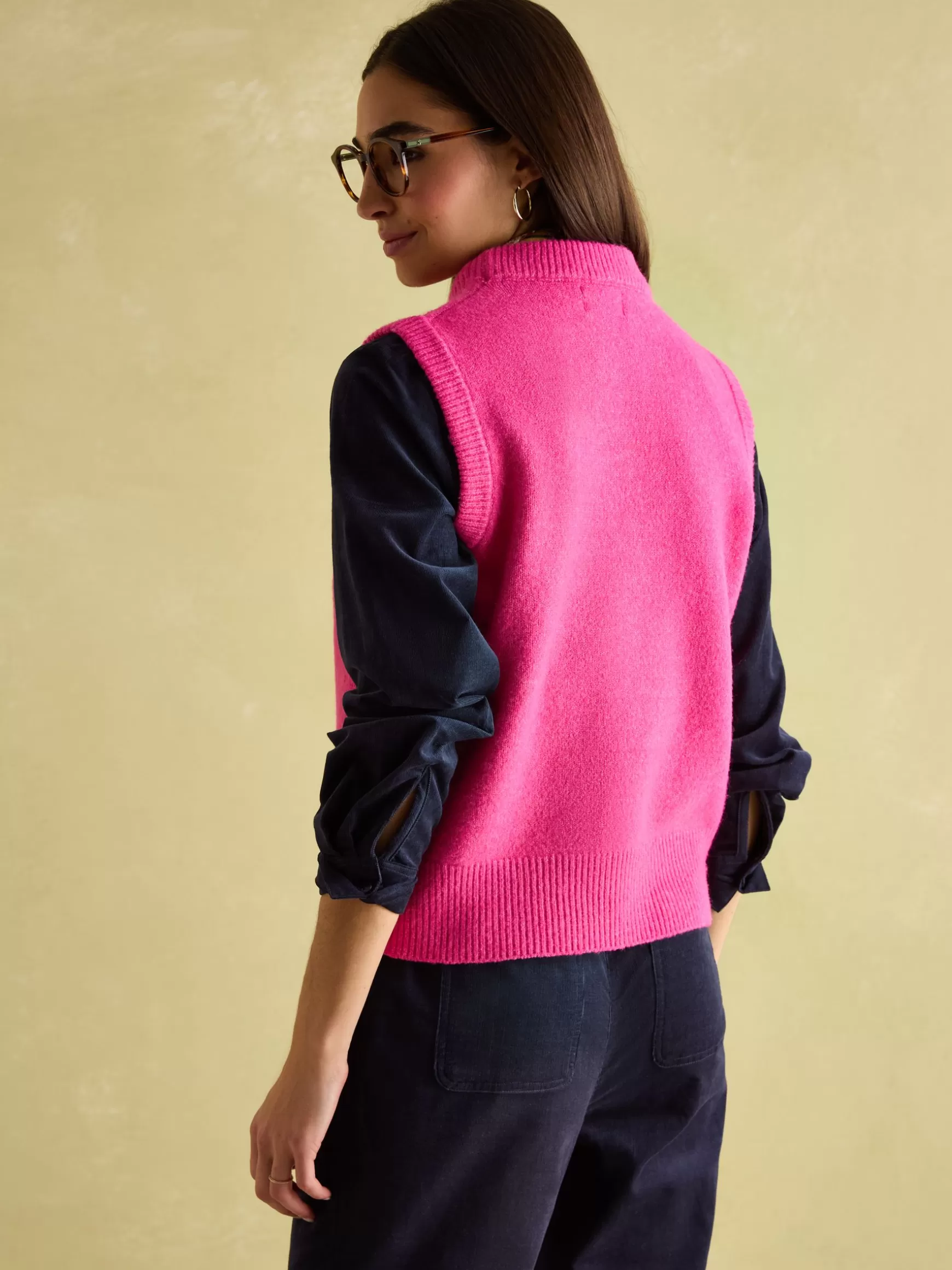 Holly Regular Fit Knitted Vest^Joules Clearance