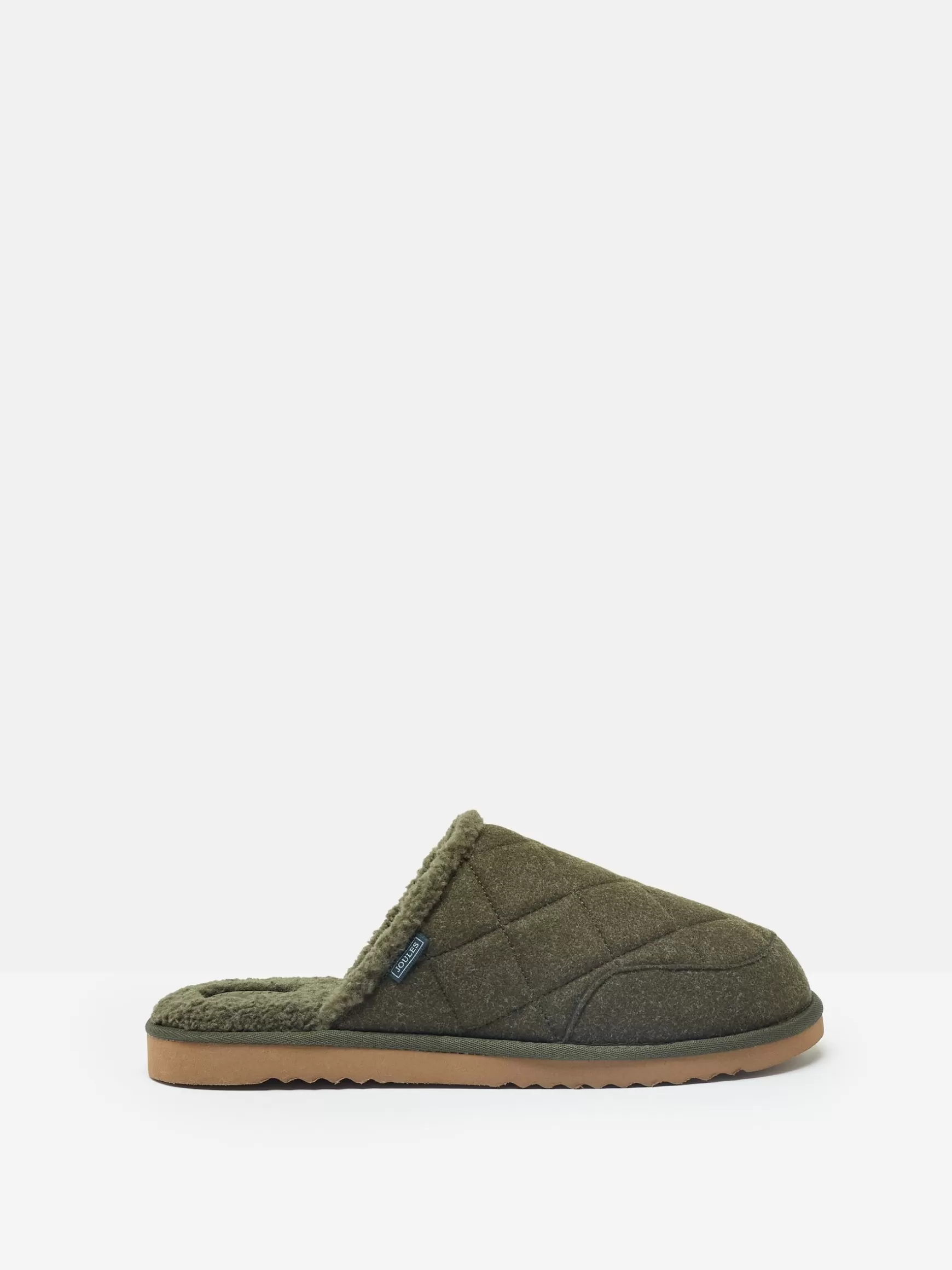 Homebound Dark Green Quilted Slippers^Joules Outlet