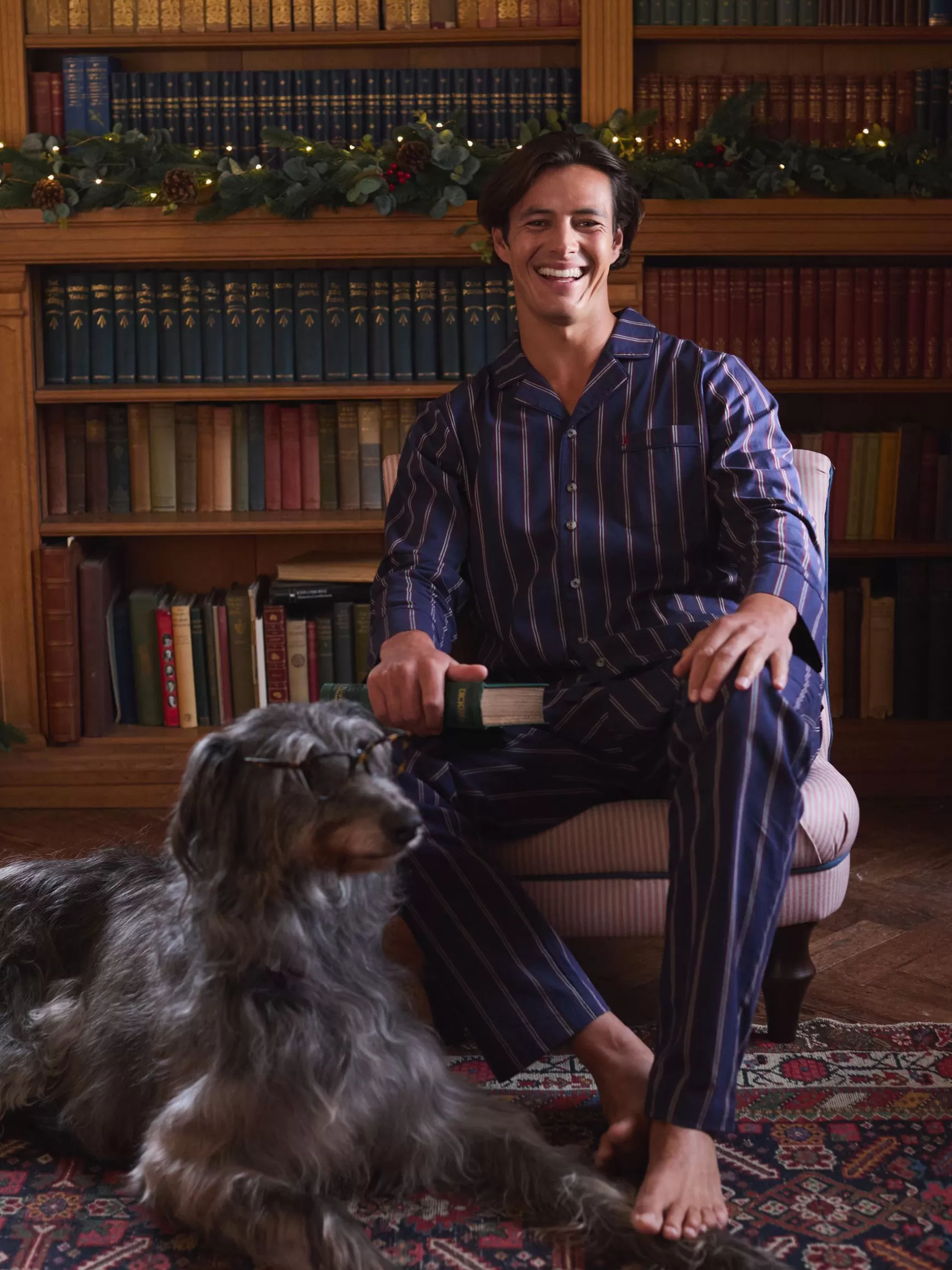 Hugo Navy Stripe Cotton Pyjama Set^Joules Flash Sale