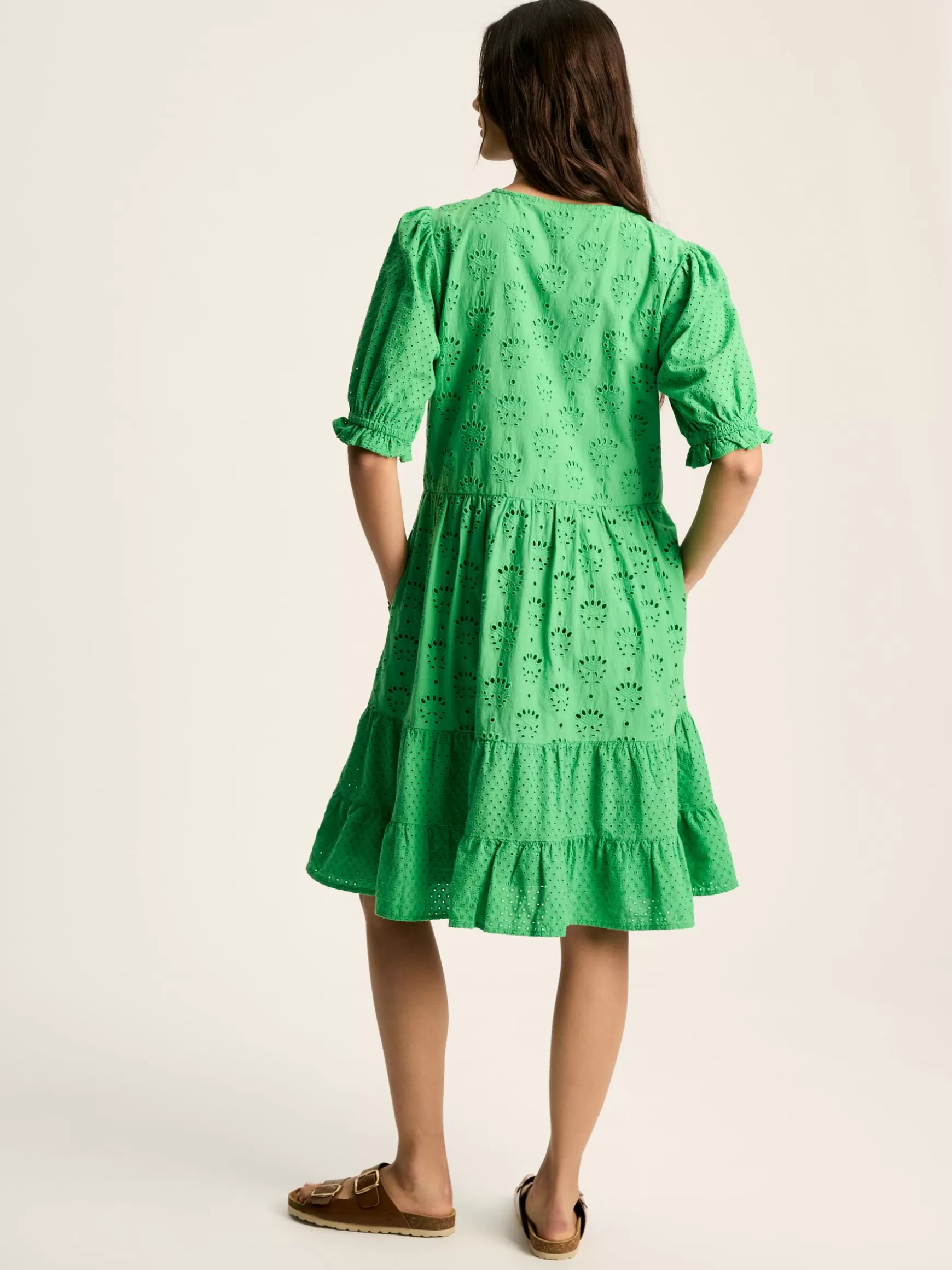 Isabel Cotton Broderie Dress^Joules Cheap