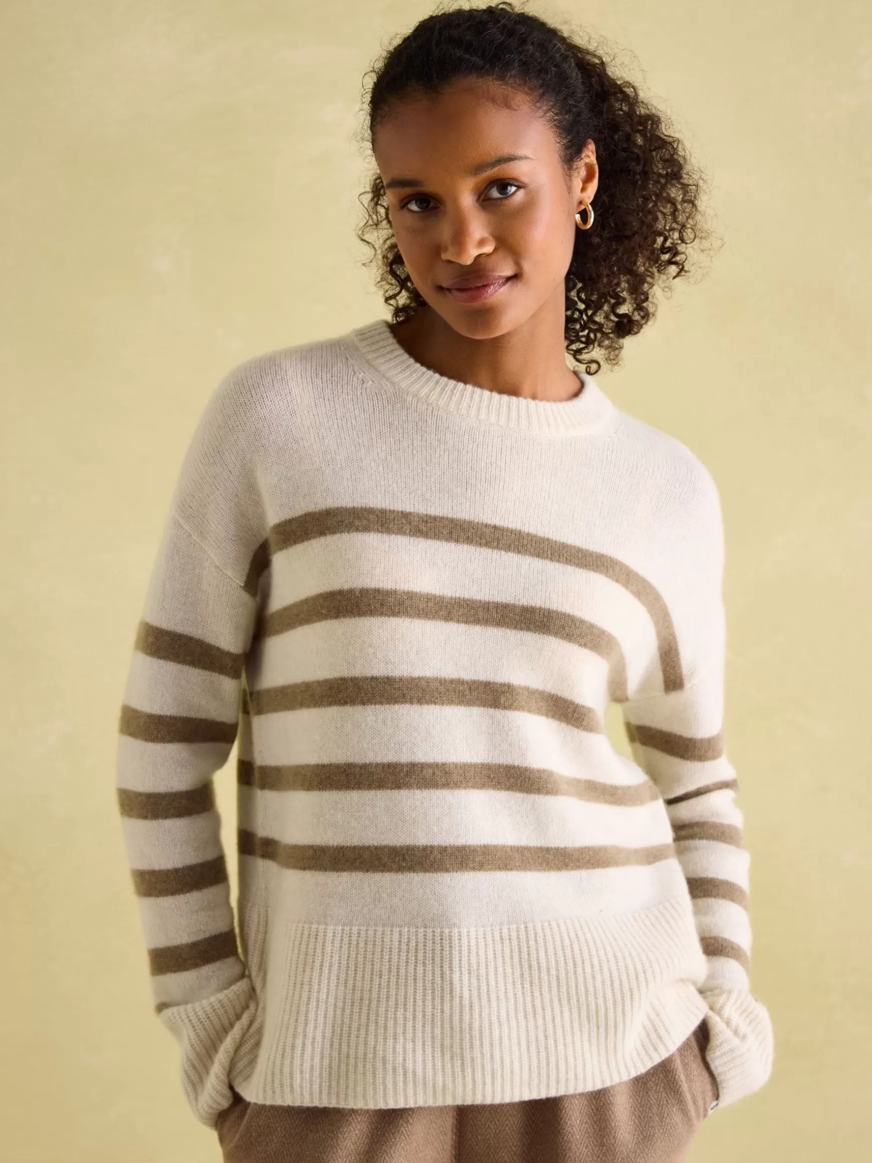 Ivy Tan Brown 100% Cashmere Jumper^Joules Best Sale