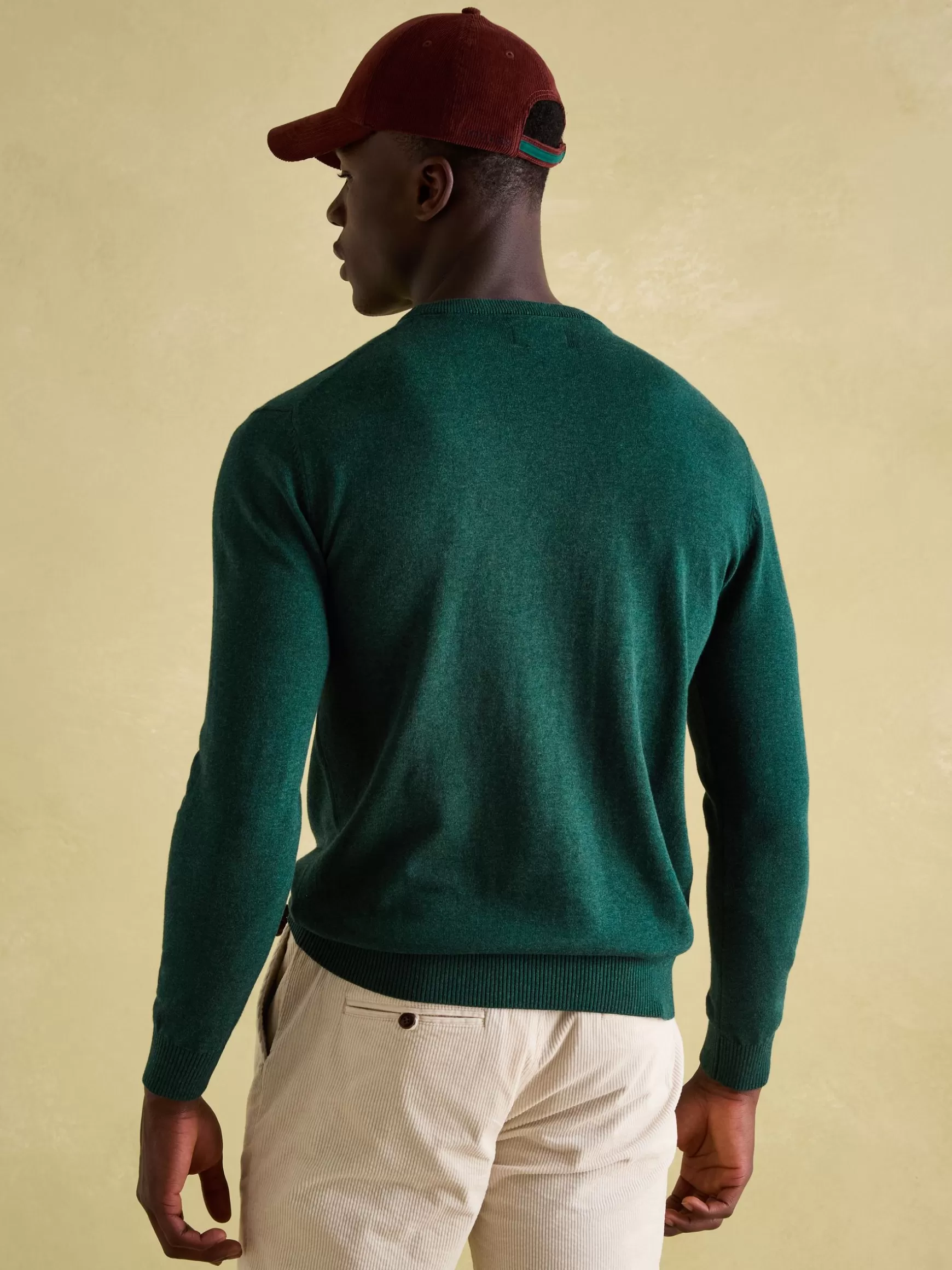 Jarvis Dark Green Crew Neck Knitted Jumper^Joules Best Sale