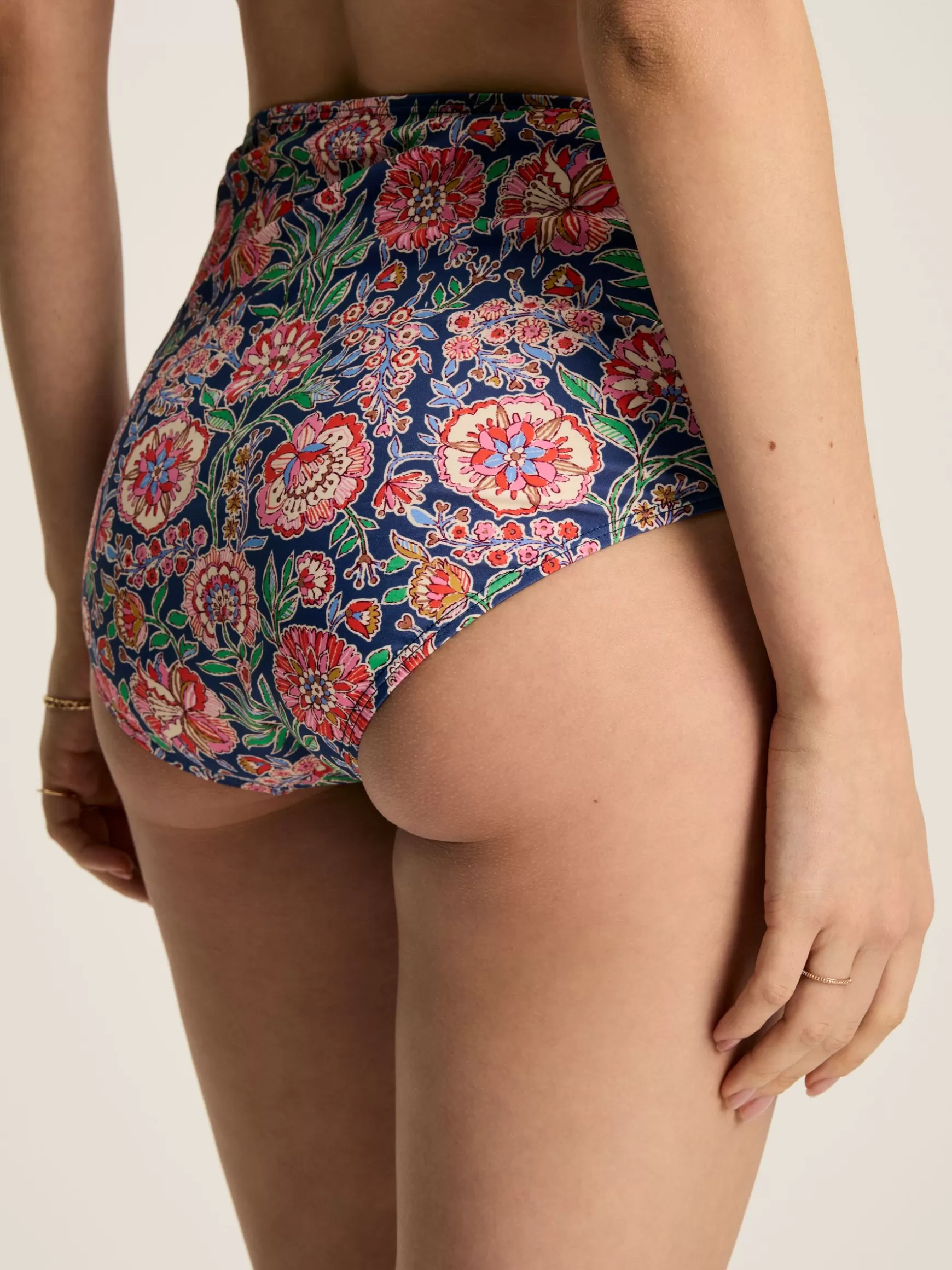 Jasmine Pink & Navy Tankini Bottoms^Joules Shop