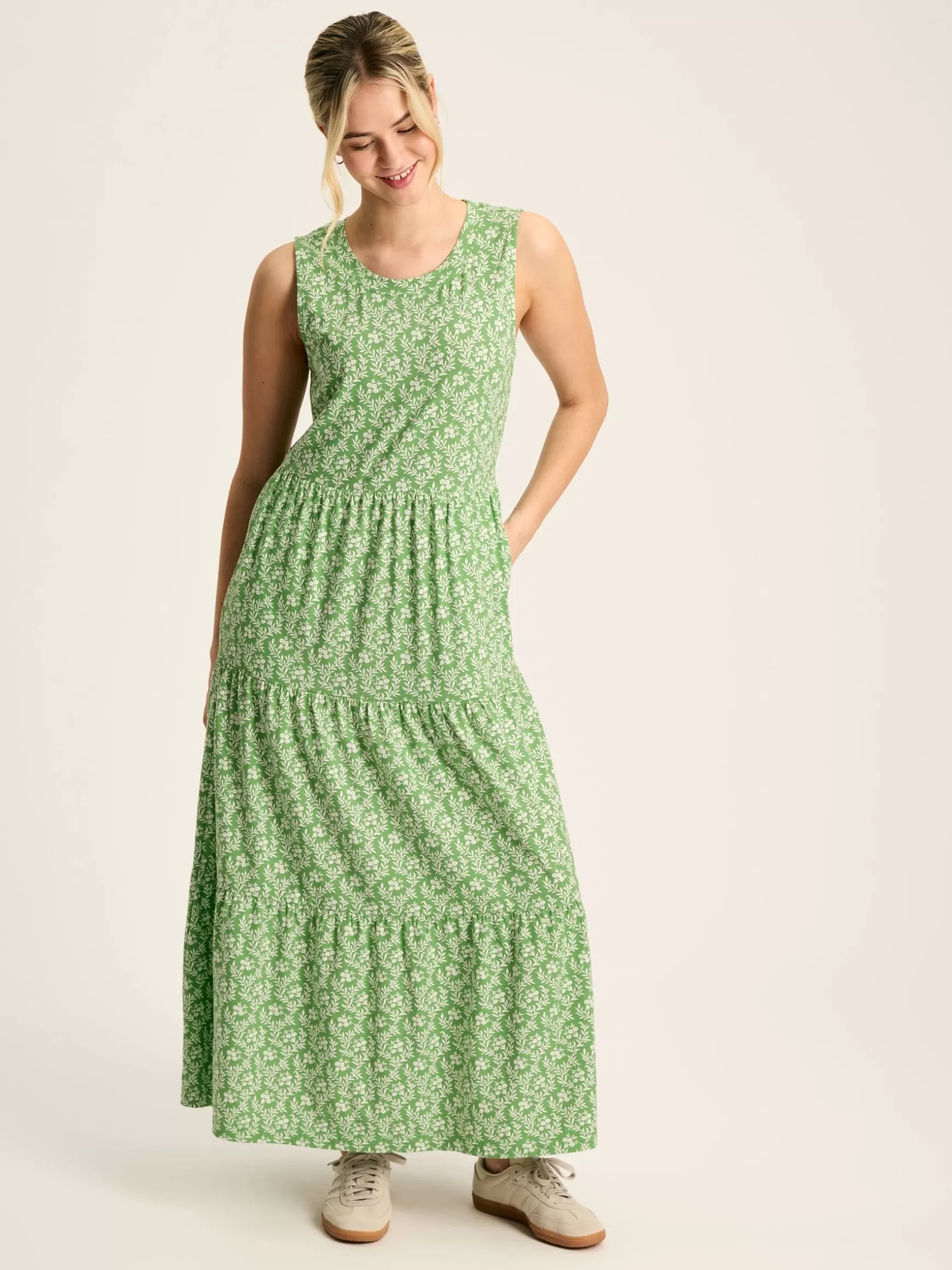 Jayne Jersey Tiered Dress^Joules Store