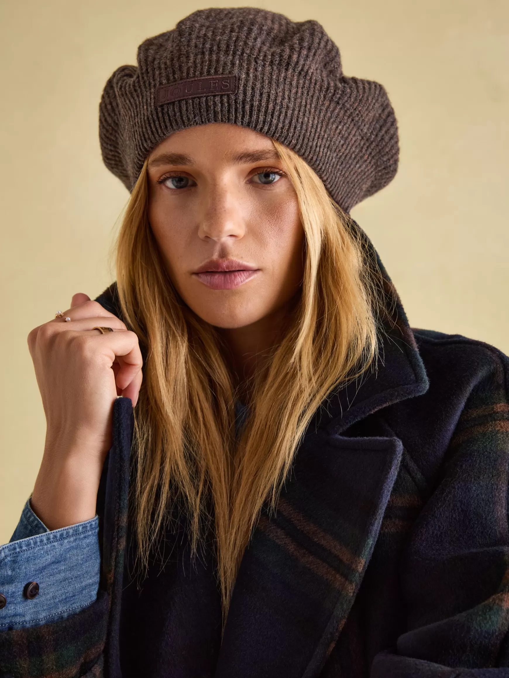 Joelle Knitted Beret^Joules Hot