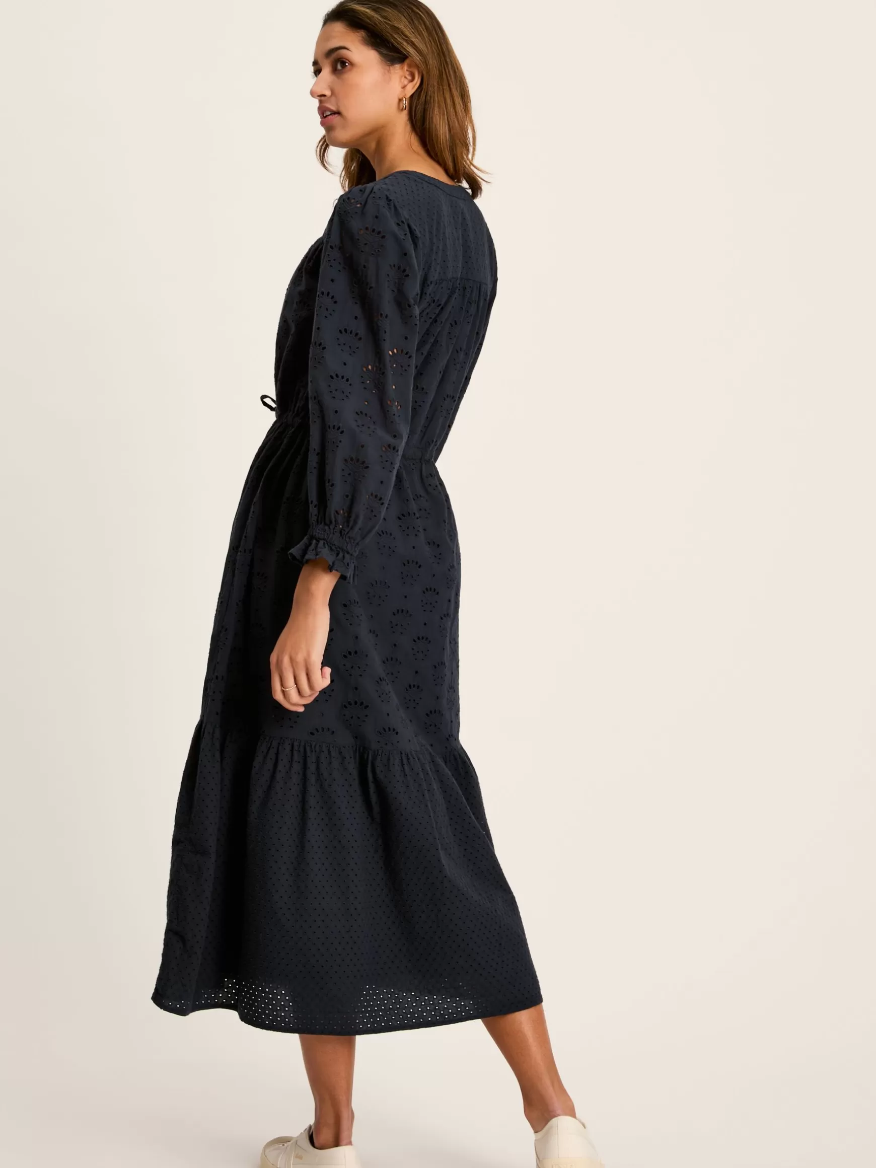 Juliana Navy Blue Broderie Dress^Joules Cheap