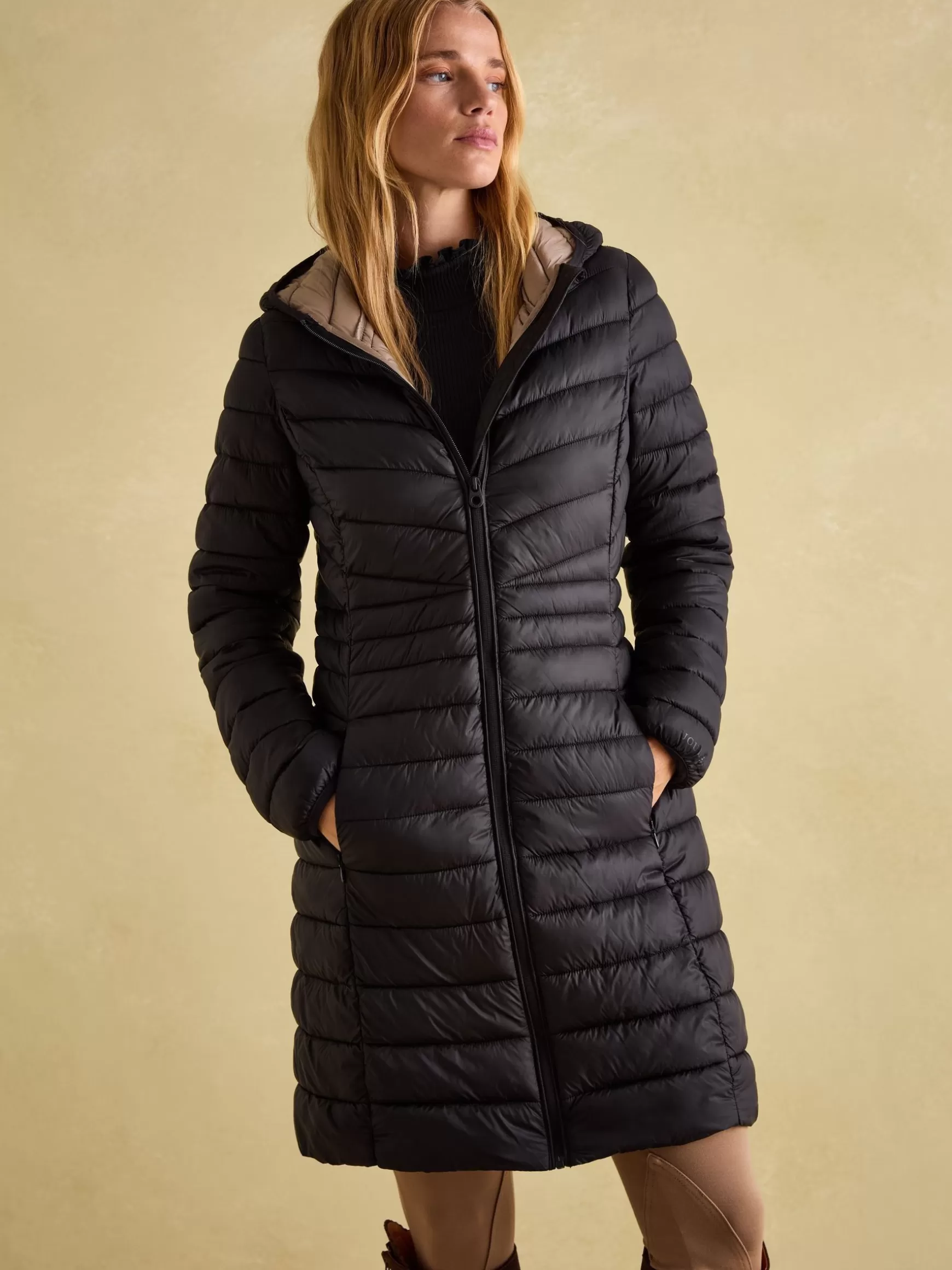 Kenley Showerproof Long Padded Coat with Hood^Joules Online