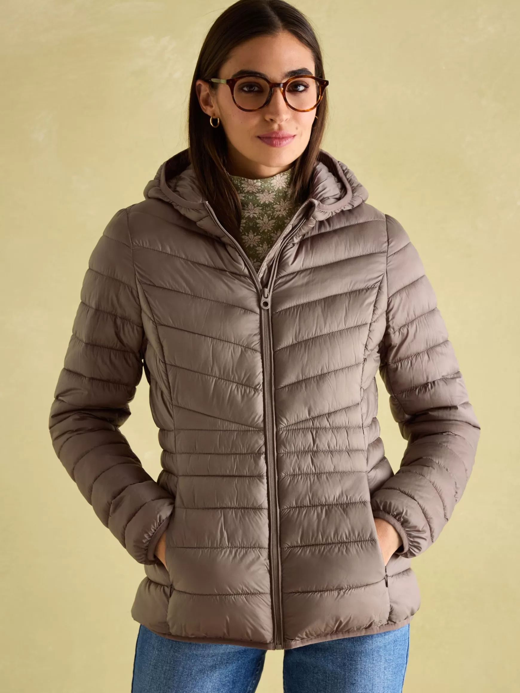 Kenley Showerproof Padded Coat with Hood^Joules Clearance