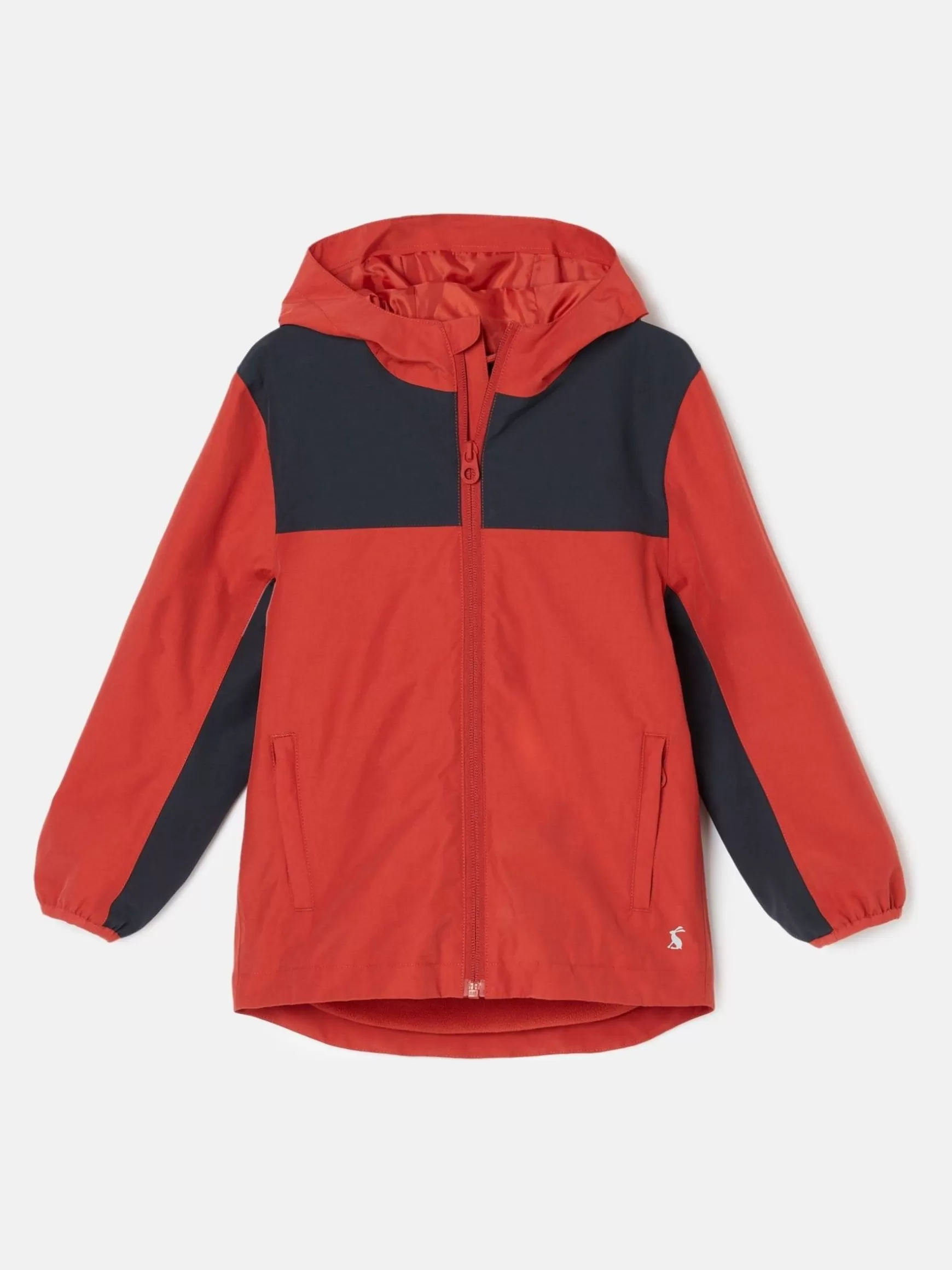 Kids' Ayston Orange Colourblock Waterproof Fleece Lined Raincoat^Joules Hot