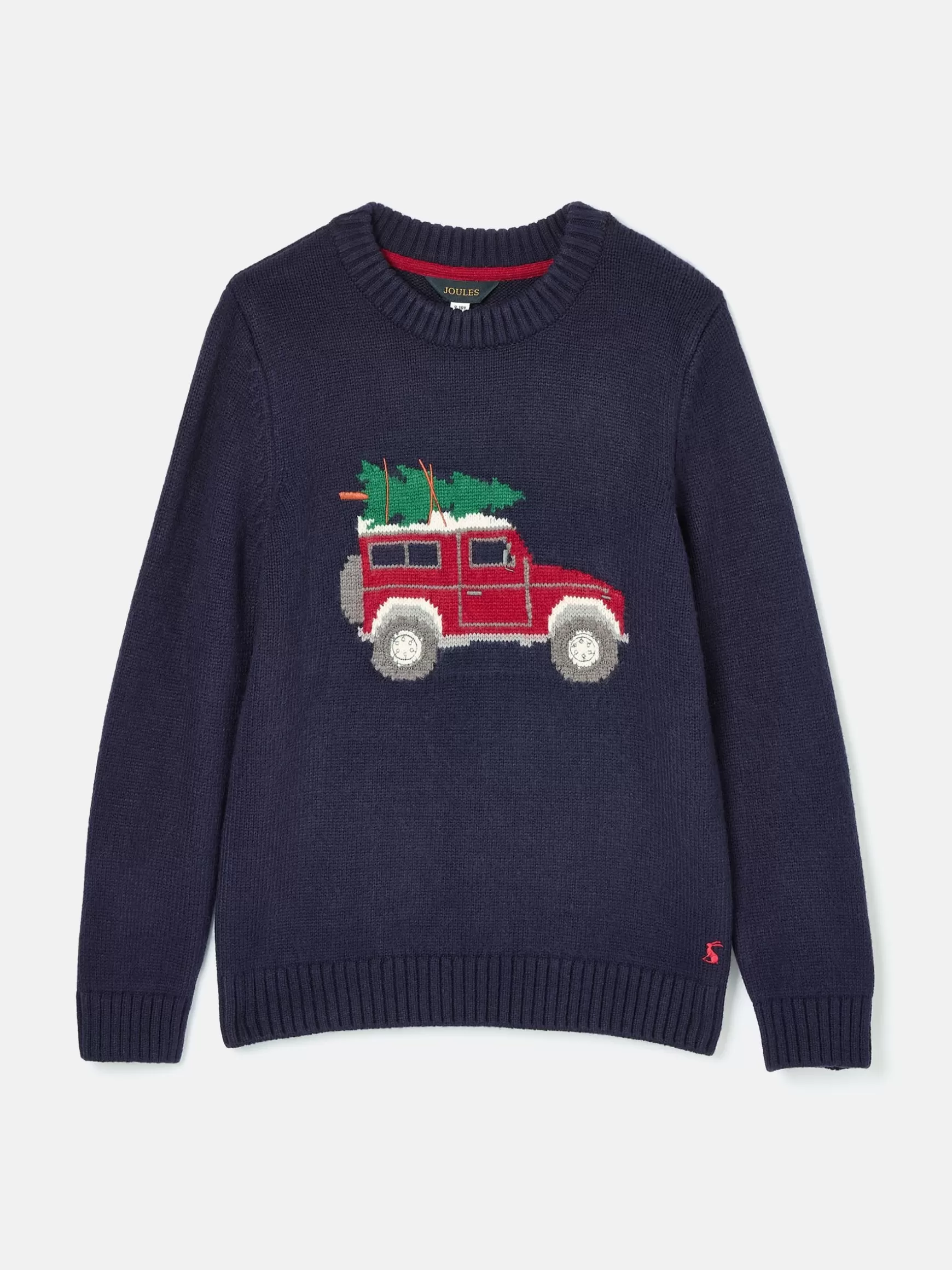 Kids' Cracking Navy Blue Intarsia Knitted Festive Jumper^Joules Online