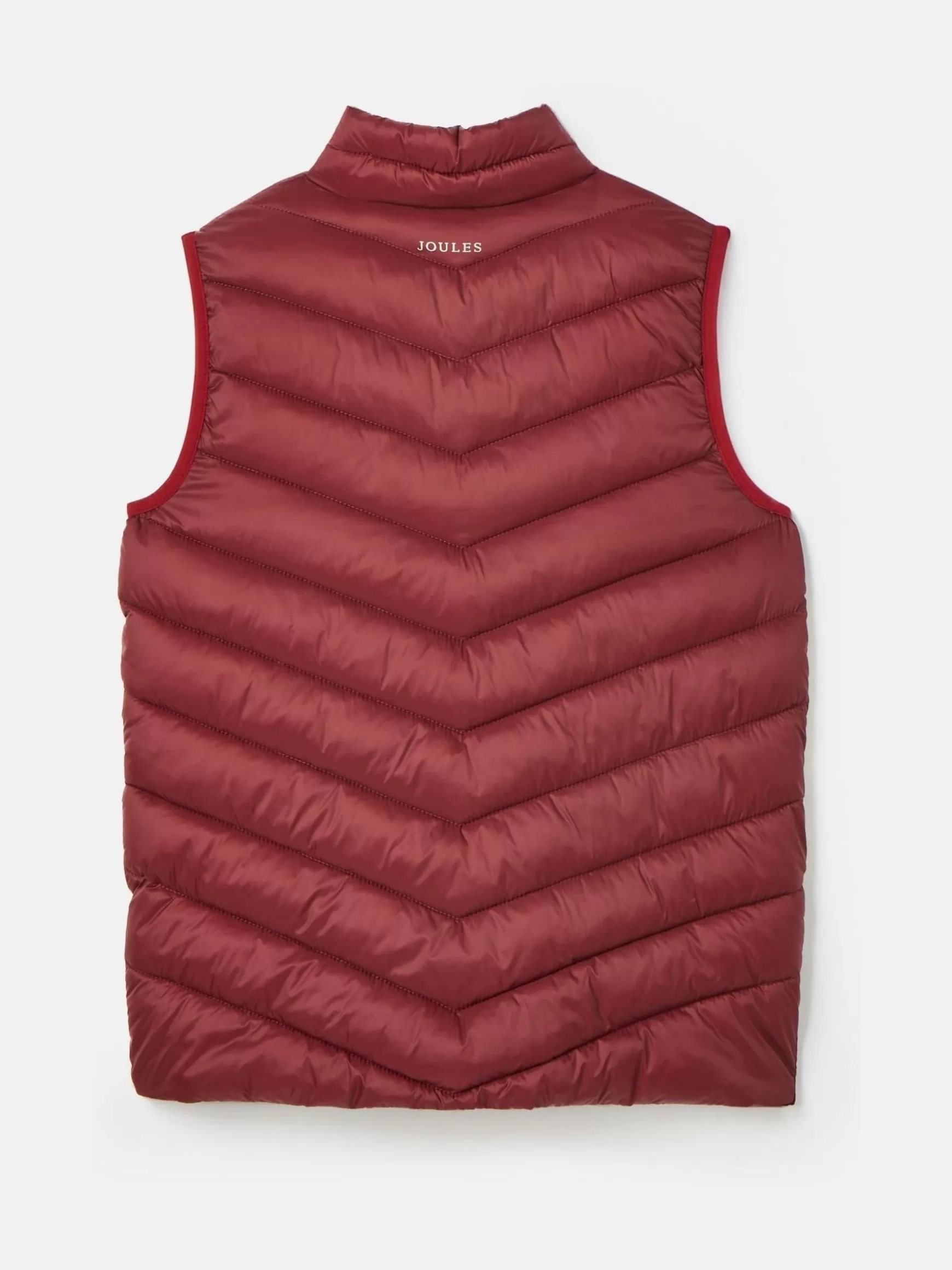 Kids' Crofton Burgundy Red Showerproof Quilted Gilet^Joules Shop