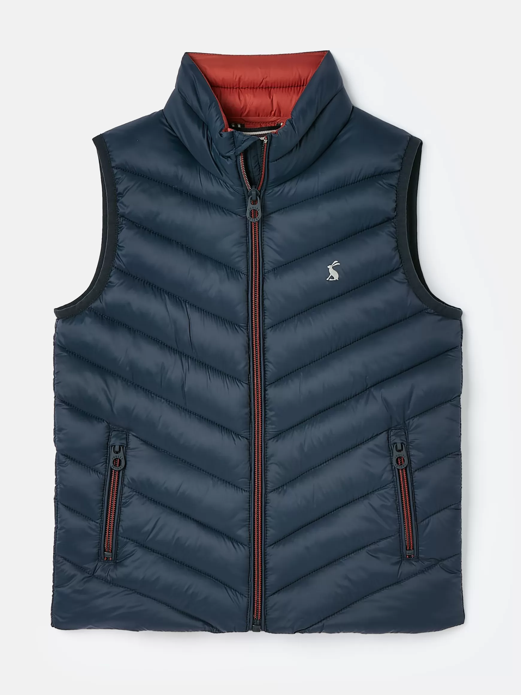 Kids' Crofton Navy Blue Showerproof Quilted Gilet^Joules Online