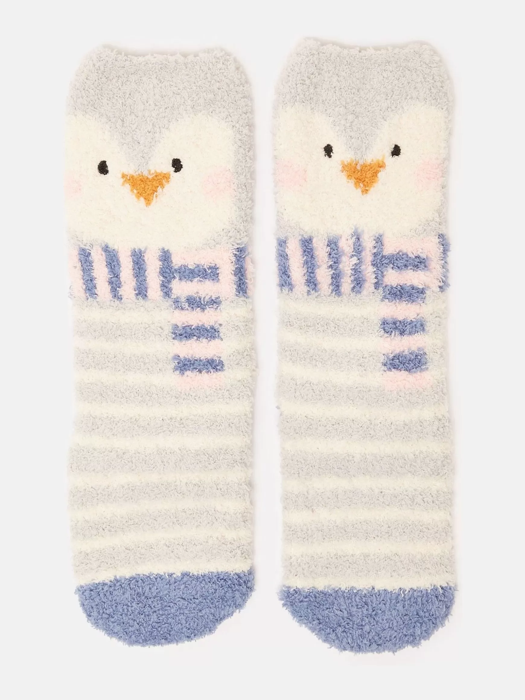 Kids' Fluffy Pale Blue Character Socks^Joules New