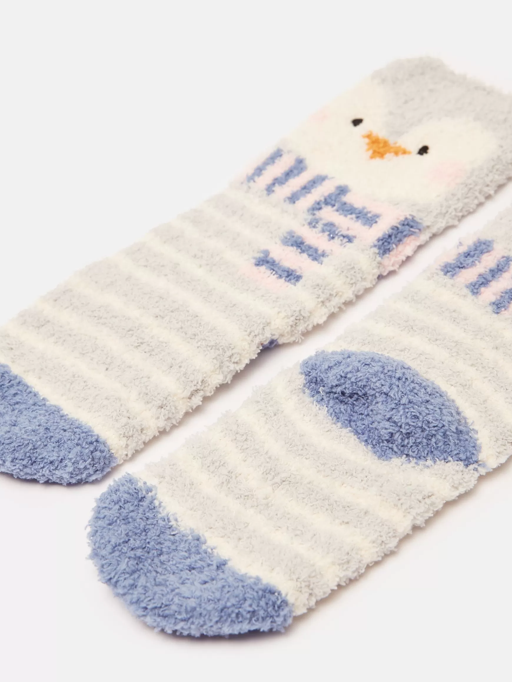 Kids' Fluffy Pale Blue Character Socks^Joules New