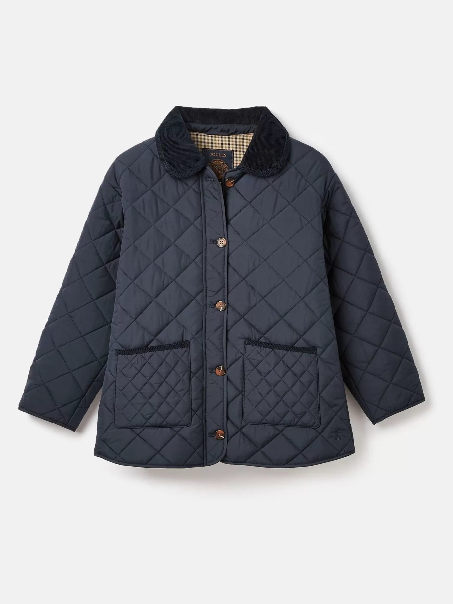 Kids' Mayberry Navy Blue Quilted Jacket^Joules New