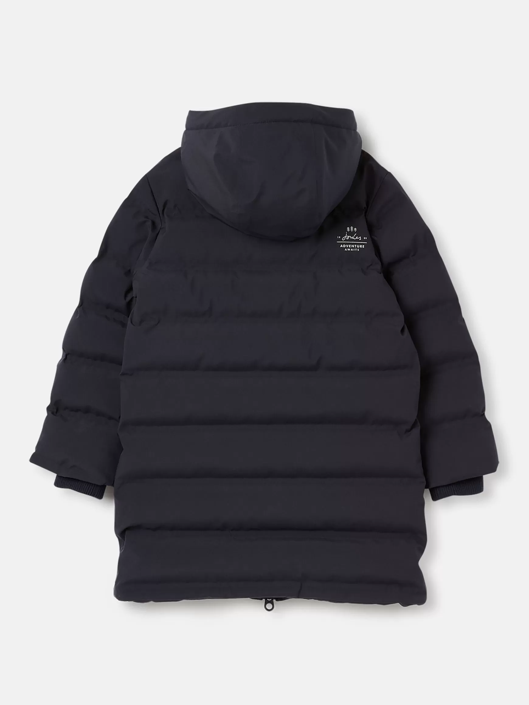 Kids' Padwell Navy Blue Waterproof Padded Coat with Hood^Joules Shop