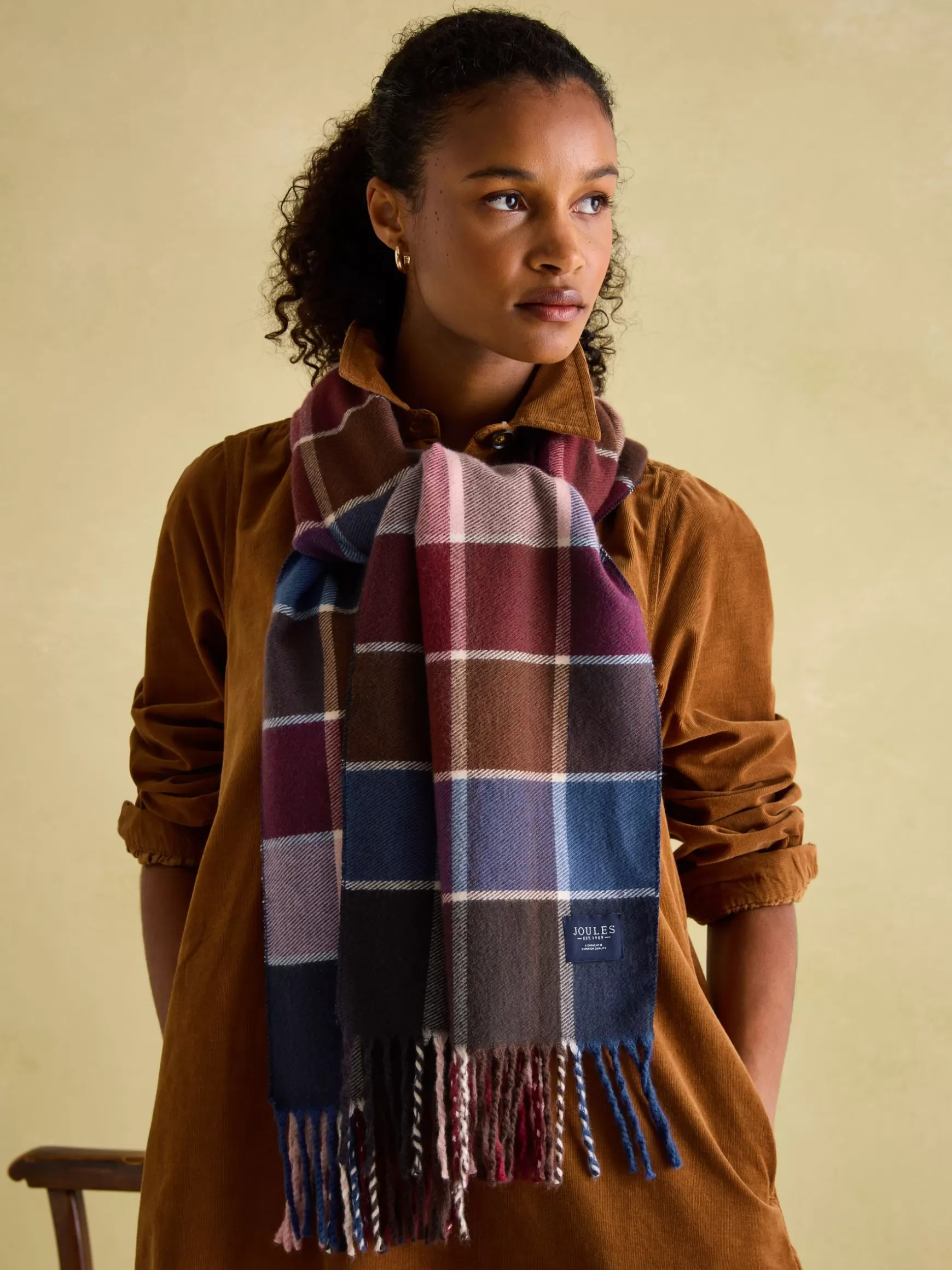 Langtree Berry & Navy Scarf^Joules Best Sale