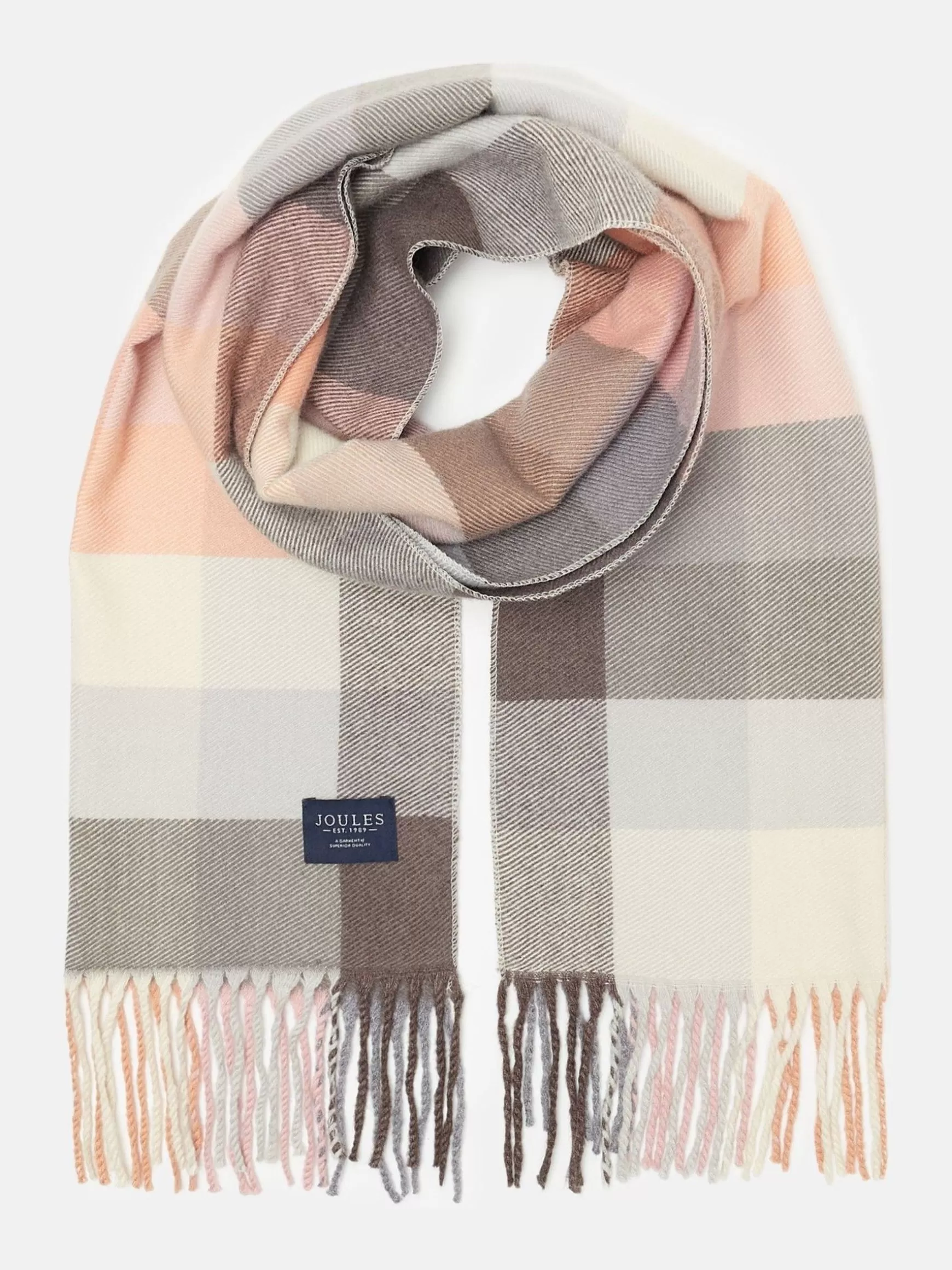 Langtree Pink & Grey Scarf^Joules Outlet