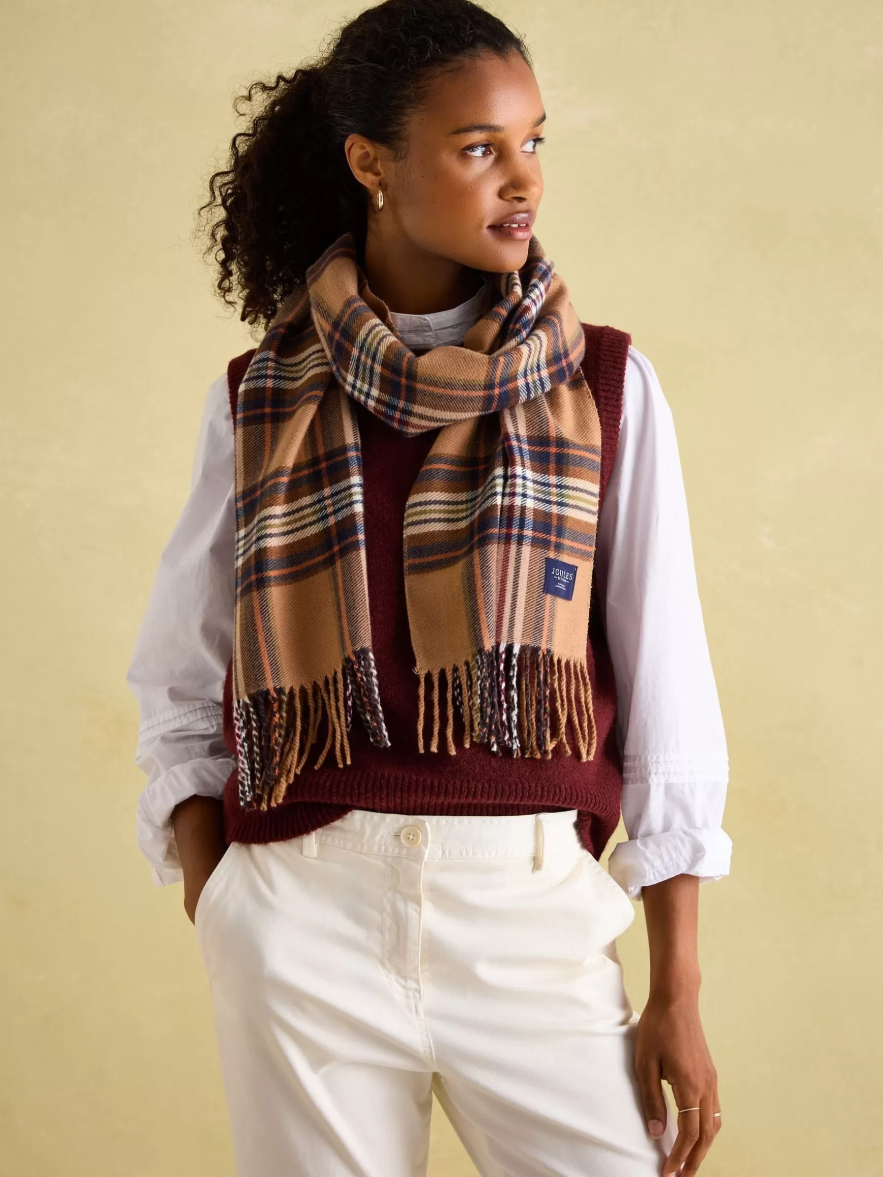Langtree Rust Brown Scarf^Joules Fashion