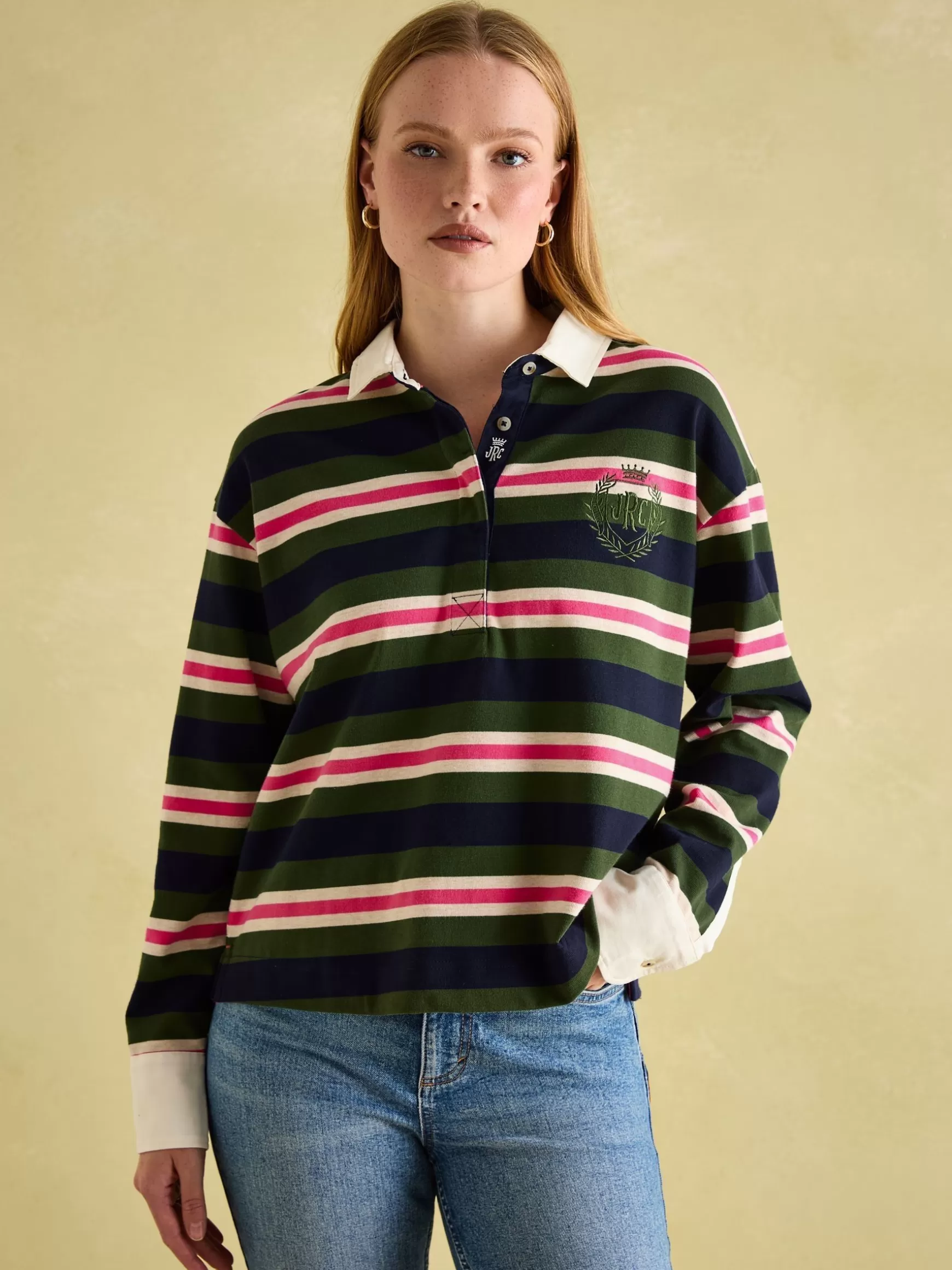 Lara Boxy Fit Rugby Shirt^Joules Outlet