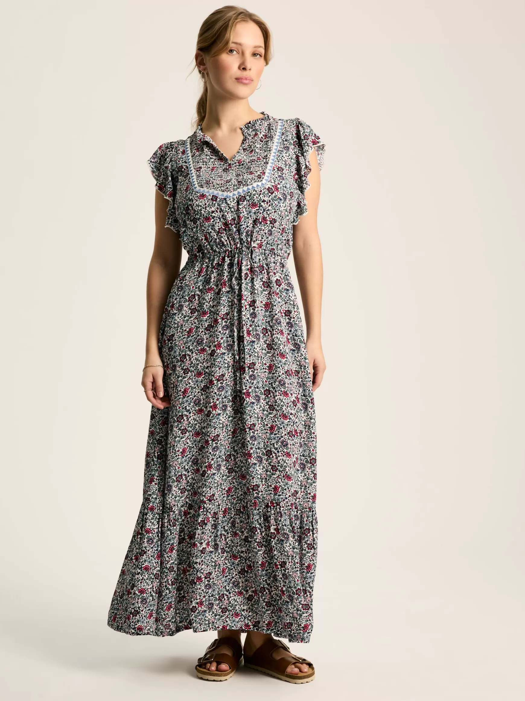 Lillia Tie Waist Tiered Dress^Joules Best