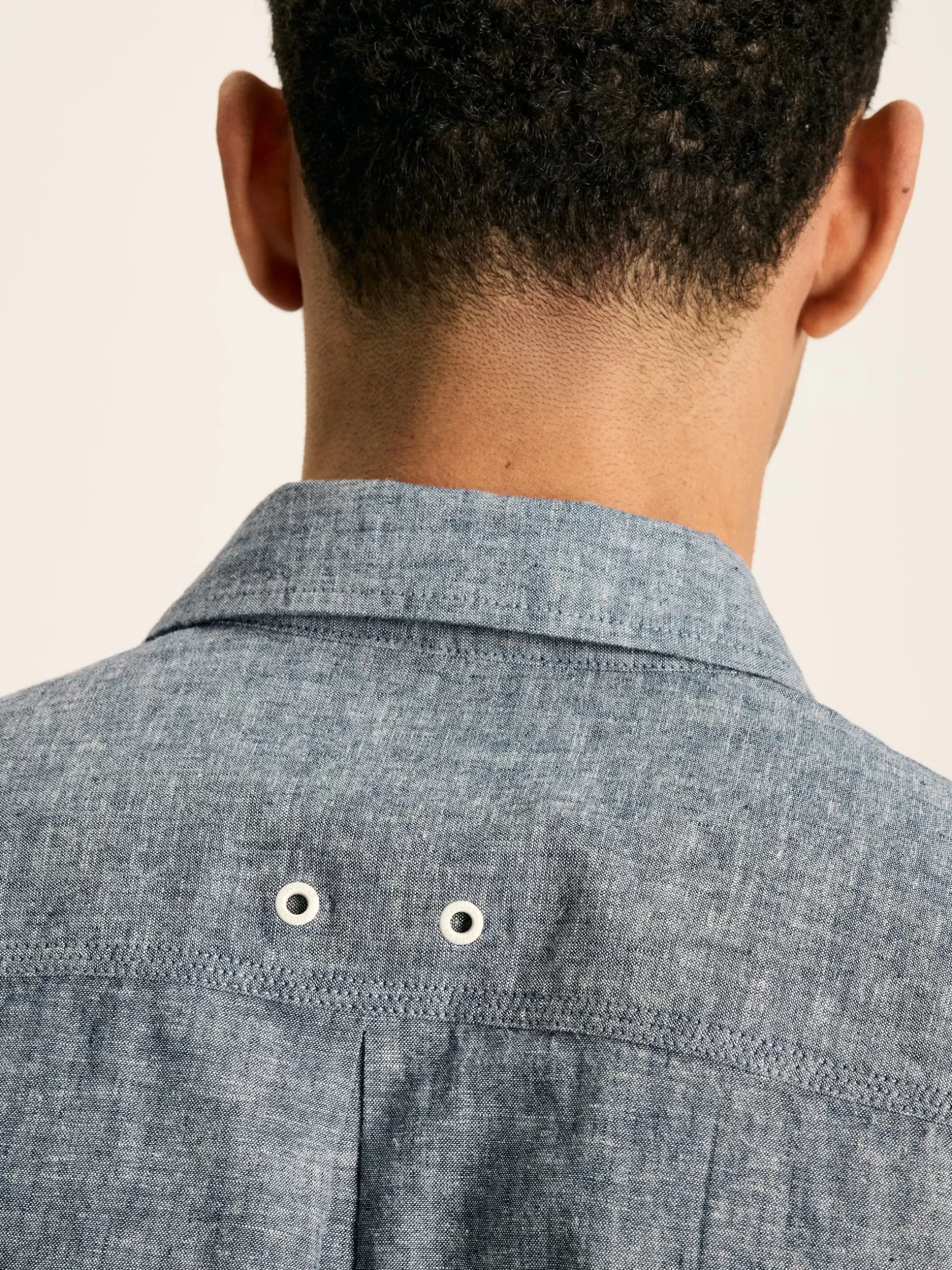 Linen Blend Plain Short Sleeve Shirt^Joules Online