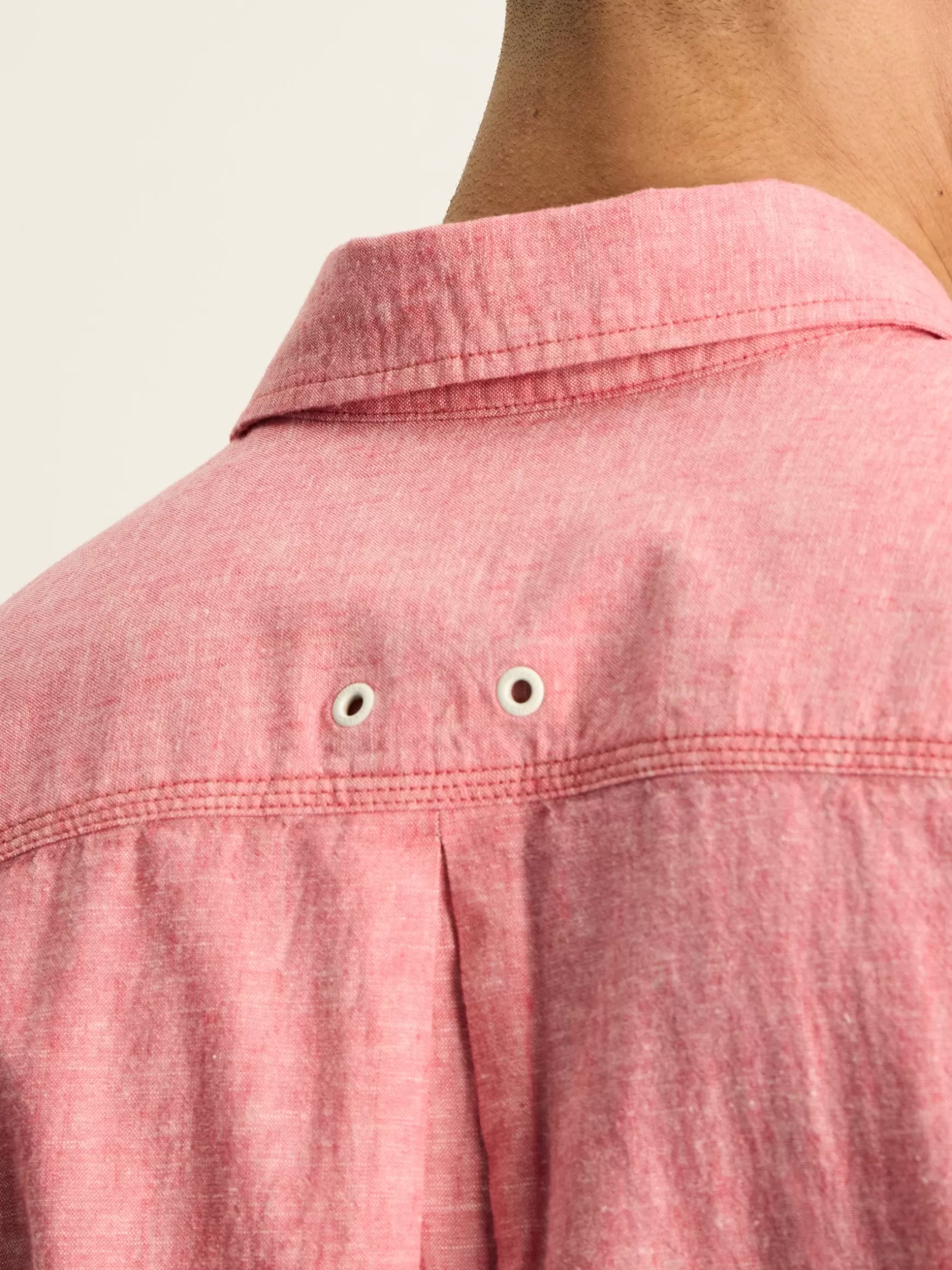 Linen Blend Plain Short Sleeve Shirt^Joules Cheap