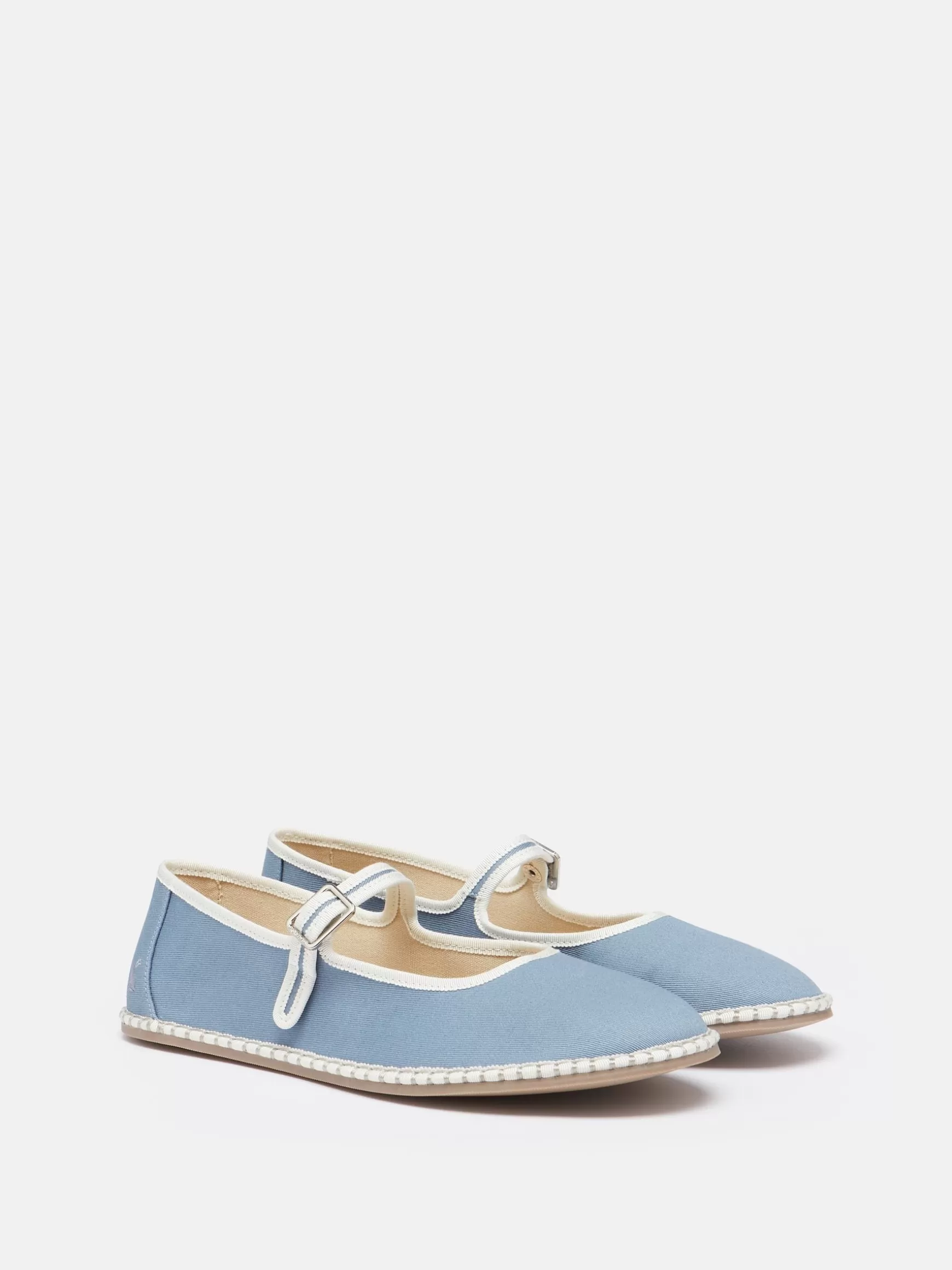 Maddison Light Blue Canvas Mary Jane Shoes^Joules Online