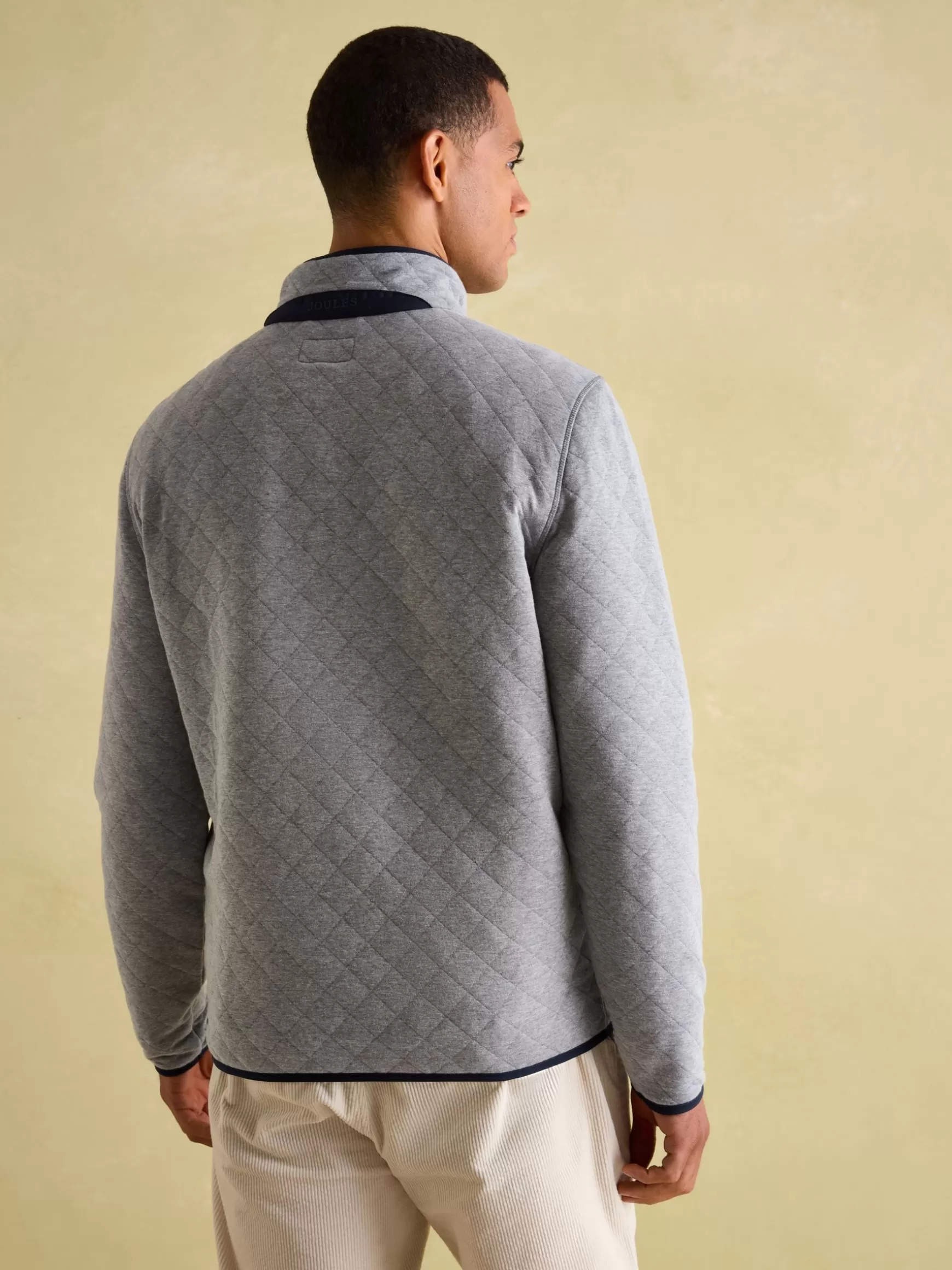 Malton Quilted Jersey Pullover Sweatshirt^Joules Fashion