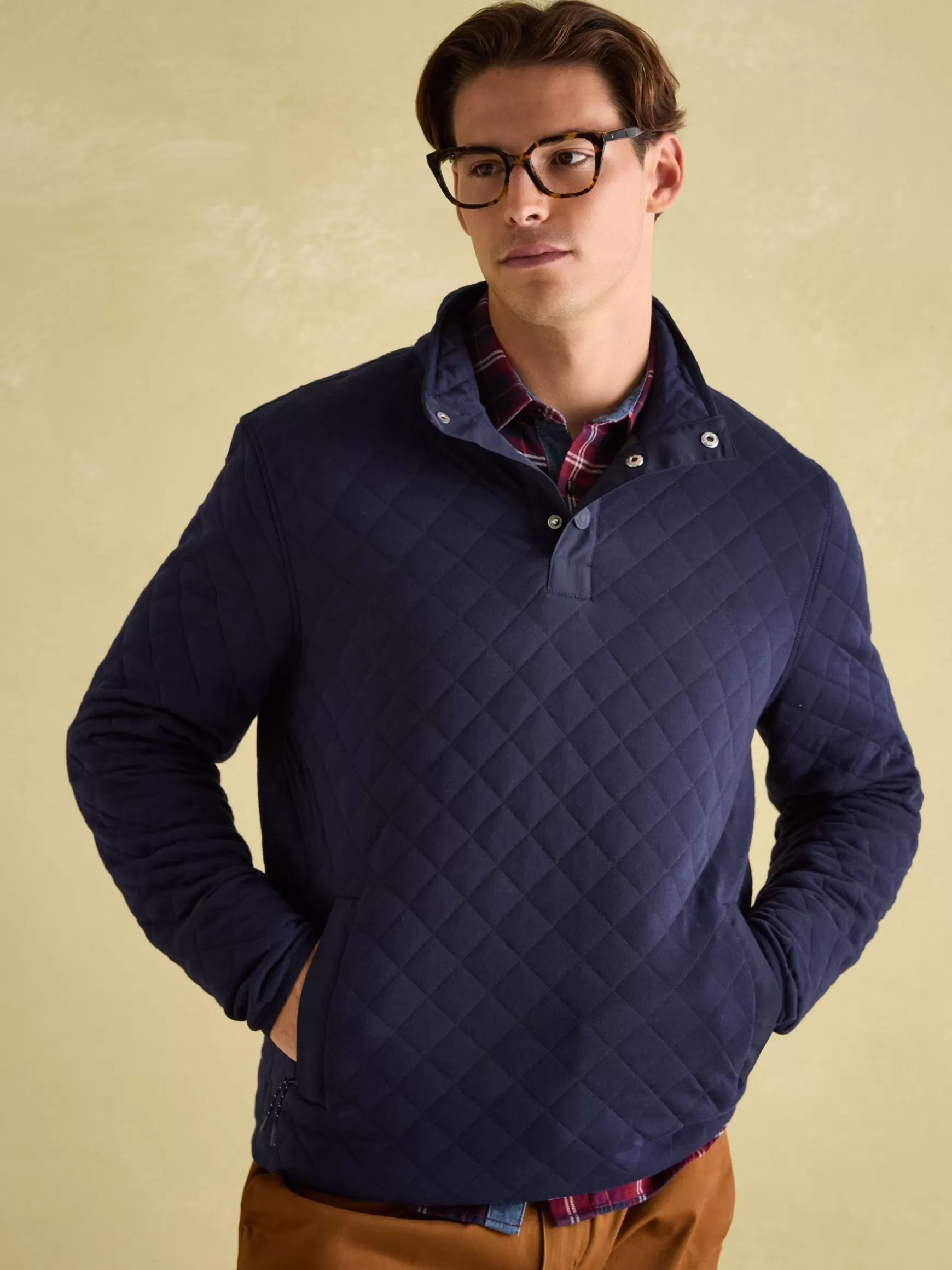 Malton Quilted Jersey Pullover Sweatshirt^Joules Store