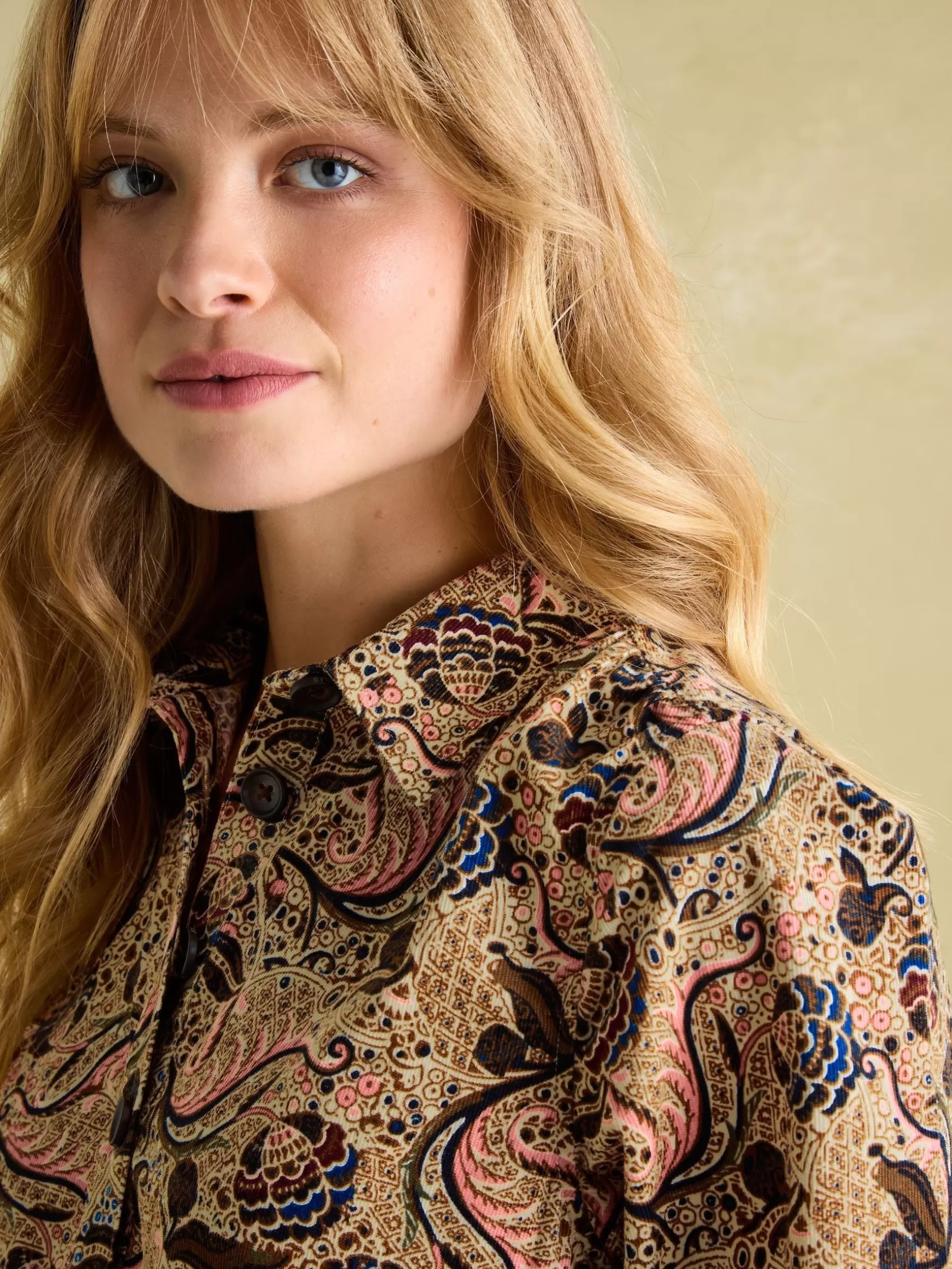 Maple Floral Paisley Corduroy Shirt Dress^Joules Cheap