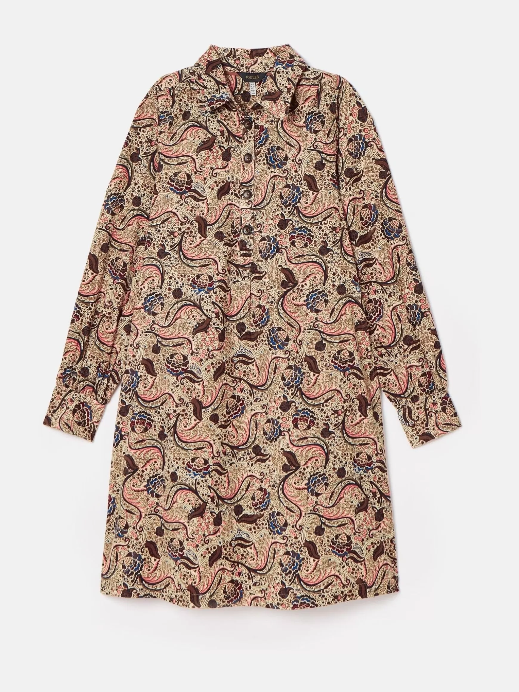 Maple Floral Paisley Corduroy Shirt Dress^Joules Cheap