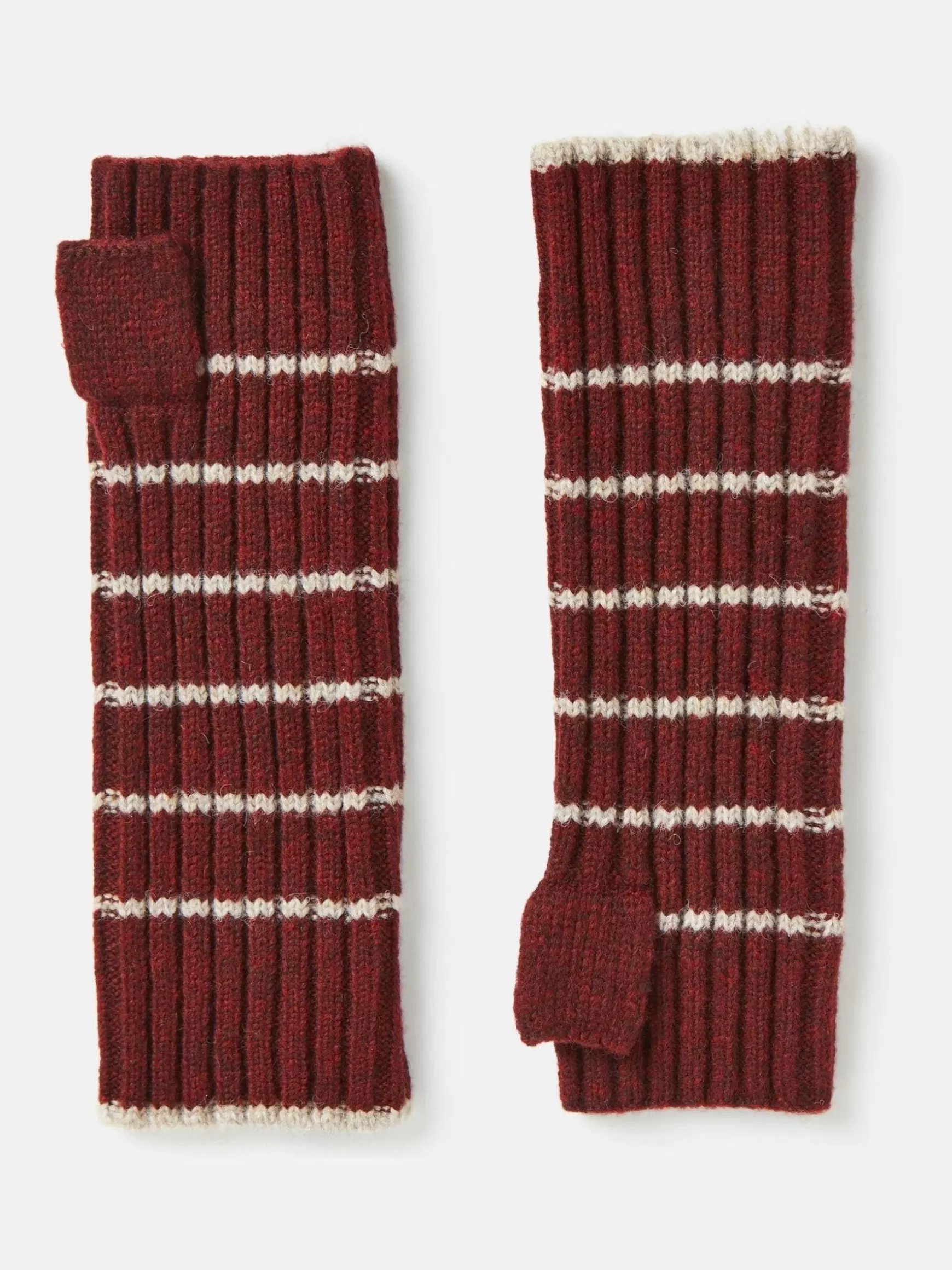 Marie Burgundy Red Fingerless Gloves^Joules Discount