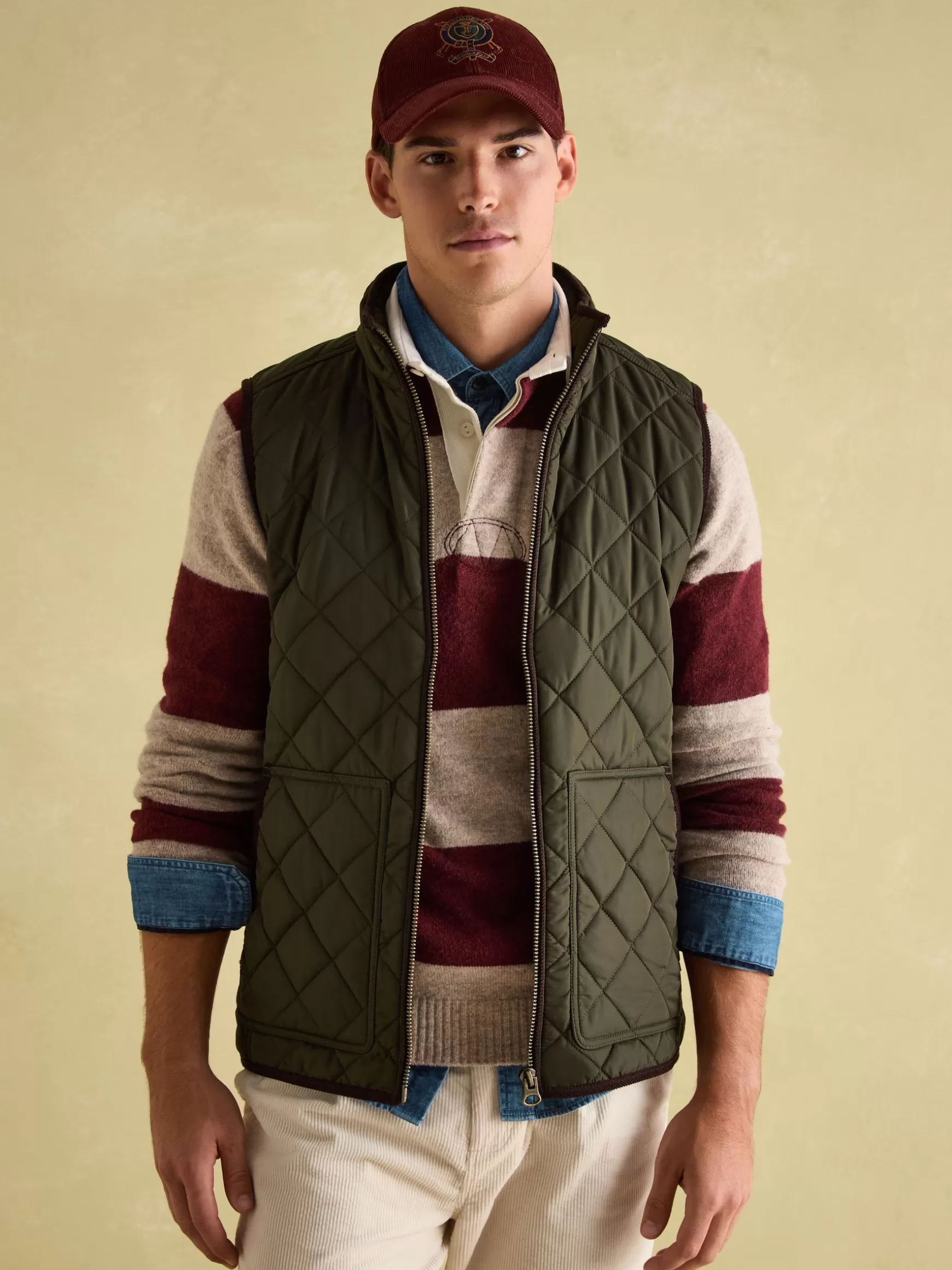 Maynard Diamond Quilted Gilet^Joules Store