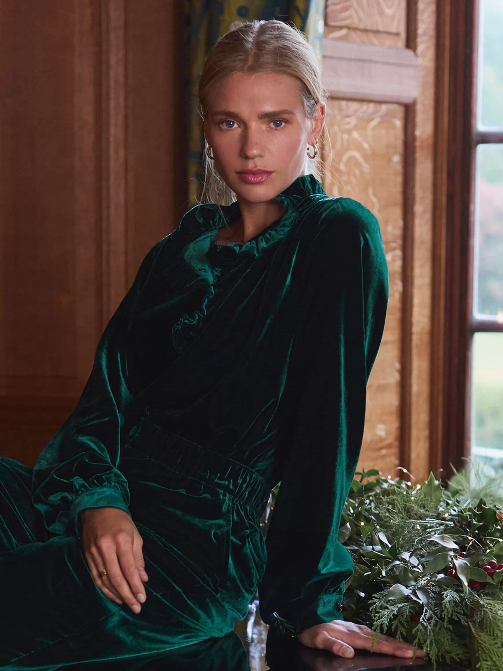 Melanie Velvet Blouse^Joules Fashion