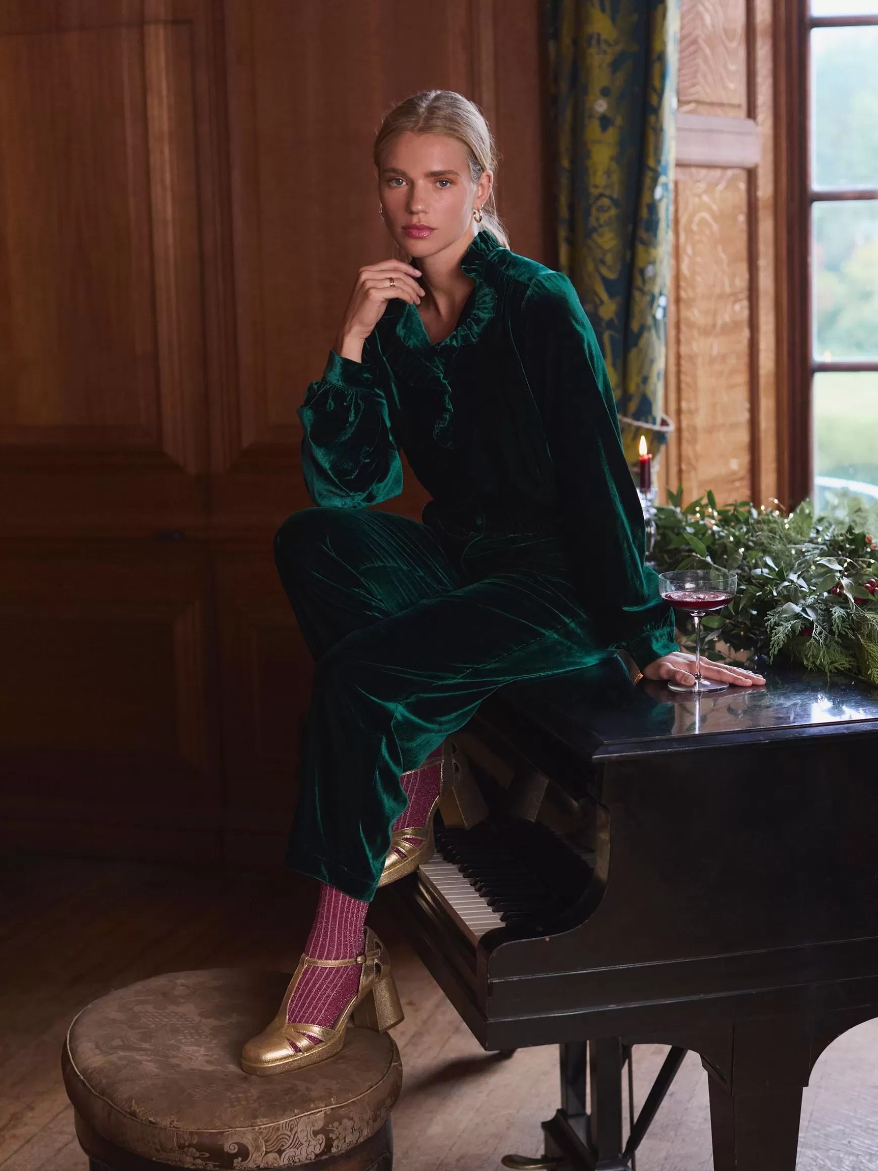 Melanie Velvet Blouse^Joules Fashion