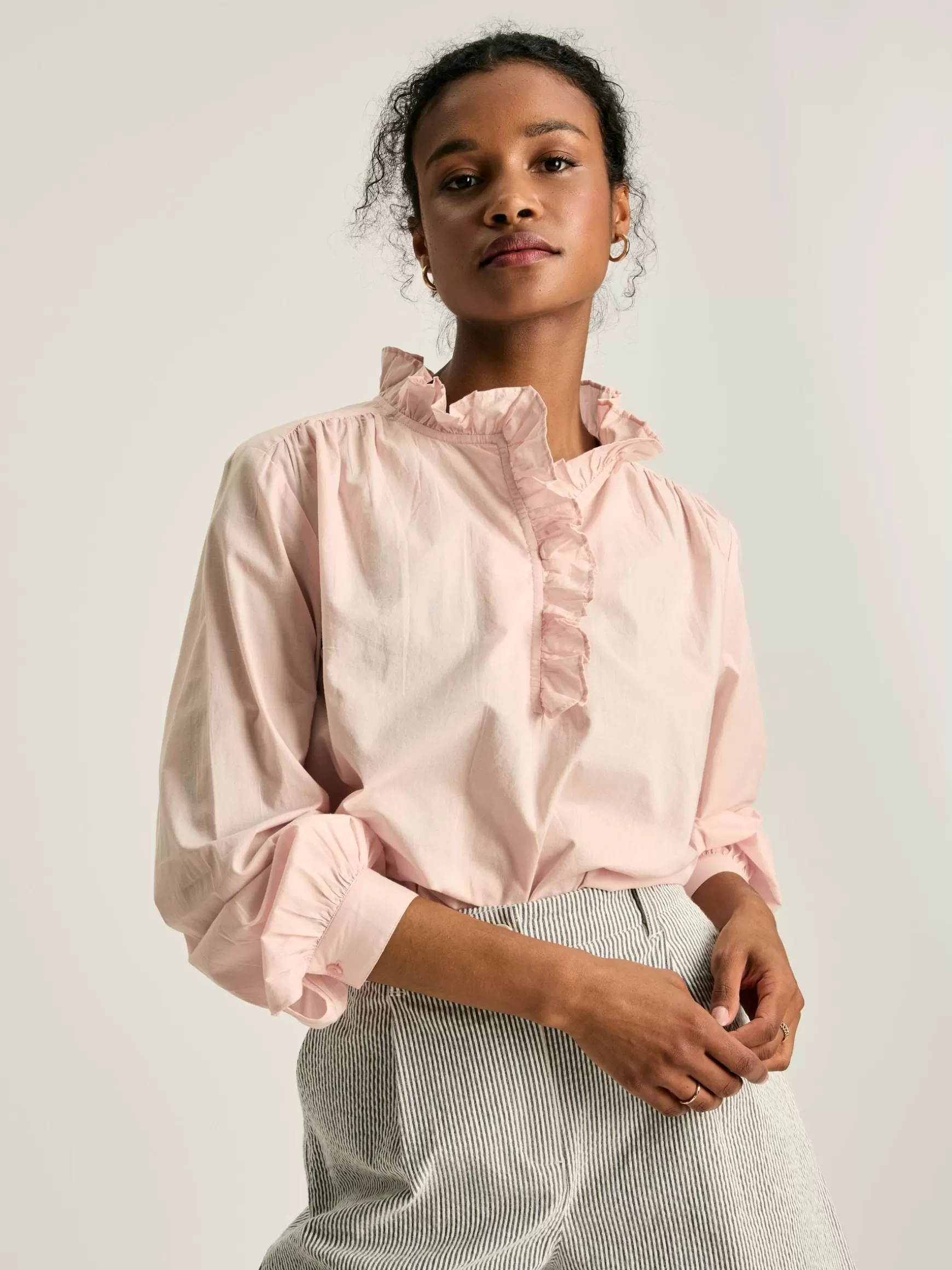 Melanie Cotton Ruffle Blouse^Joules Online