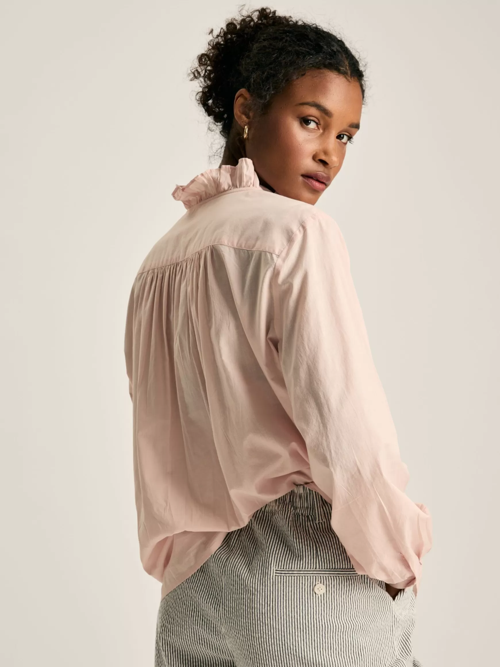 Melanie Cotton Ruffle Blouse^Joules Online